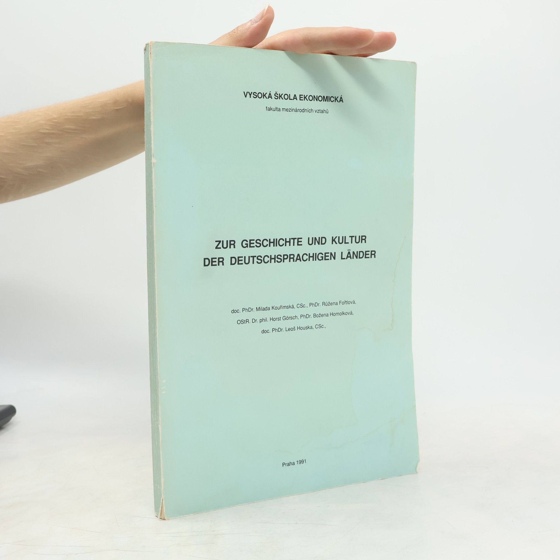 Milada Kouřimská Zur Geschichte und Kultur der deutschensprachigen Länder