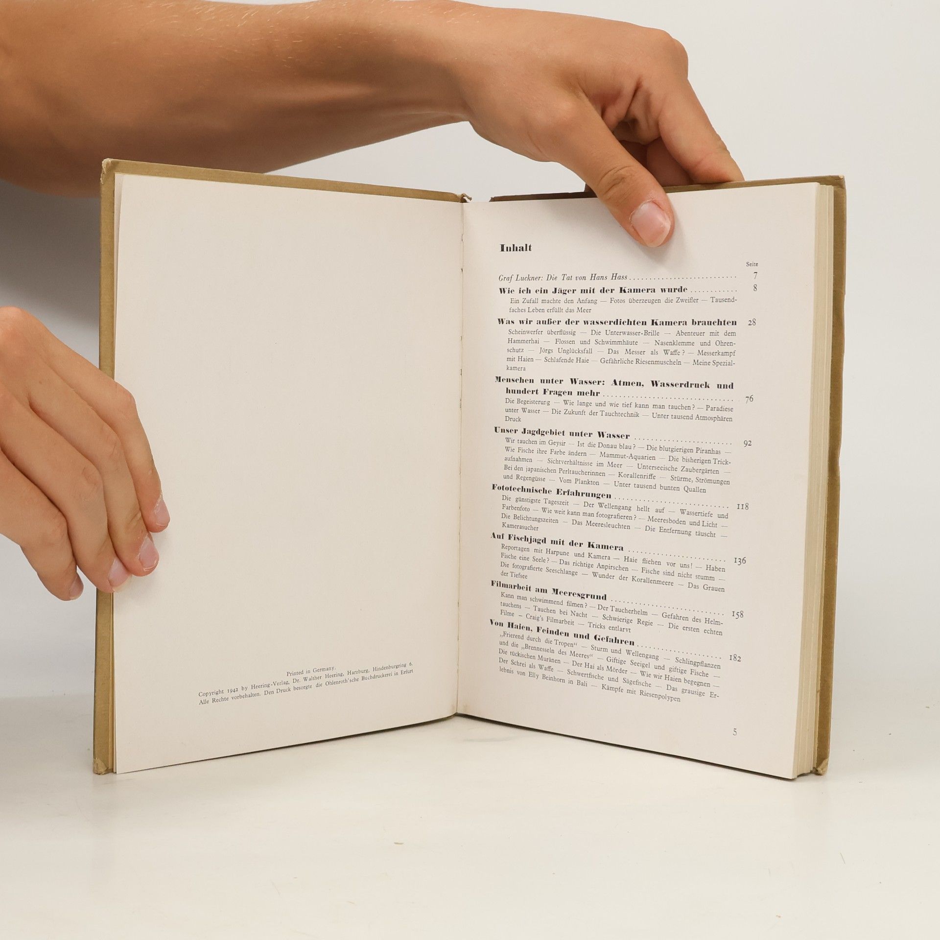 Hans Hass Fotojagd am Meeresgrund