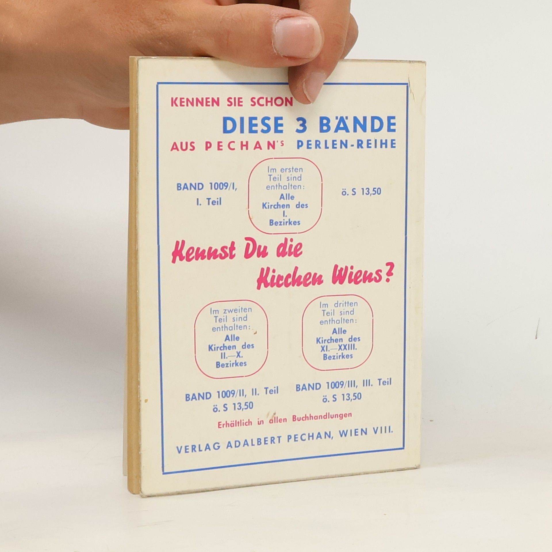 Erich Kronthaler Kennst Du die Kirchen Wiens?