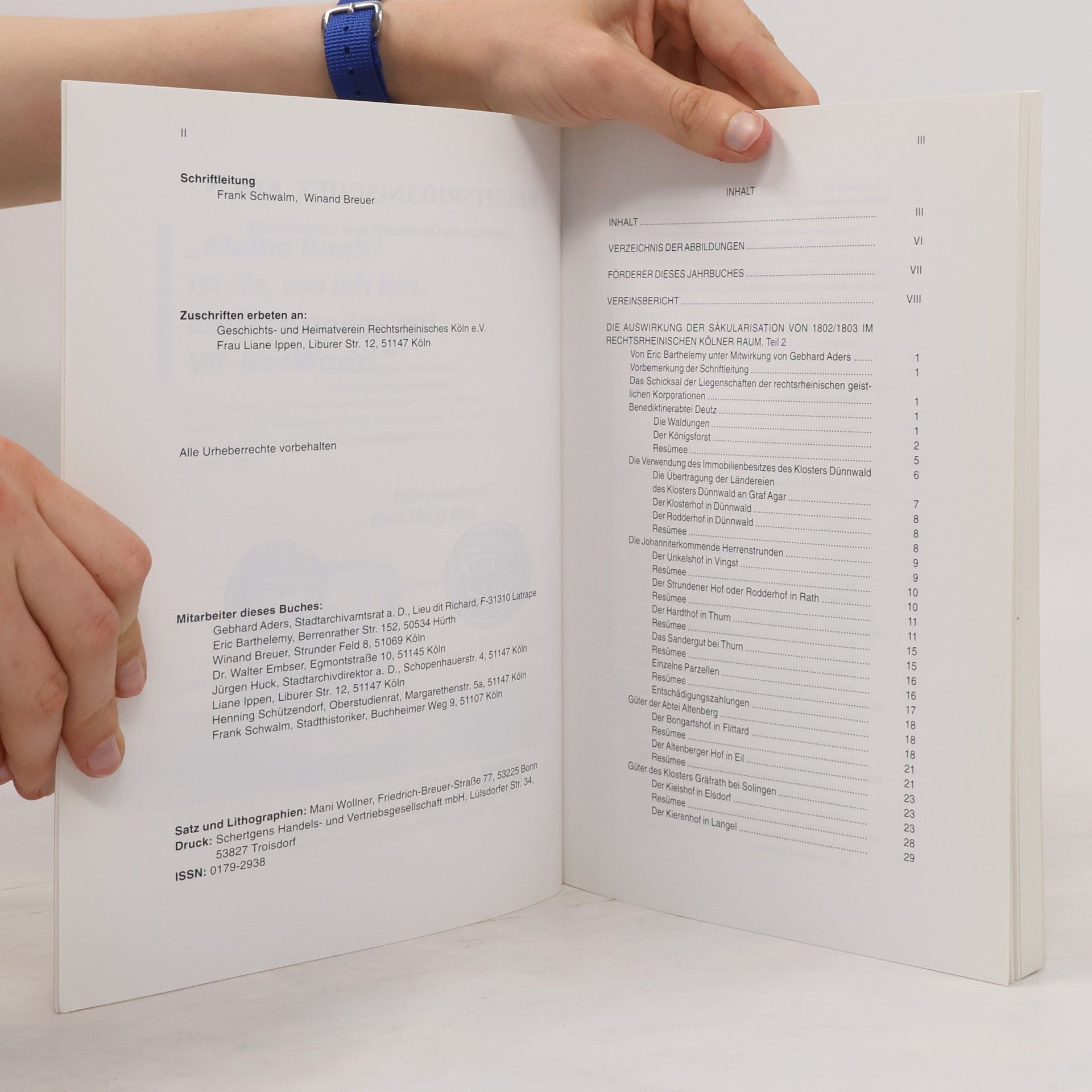Autorenkollektiv Rechtsrheinisches Köln. Jahrbuch für Geschichte und Landeskunde 30