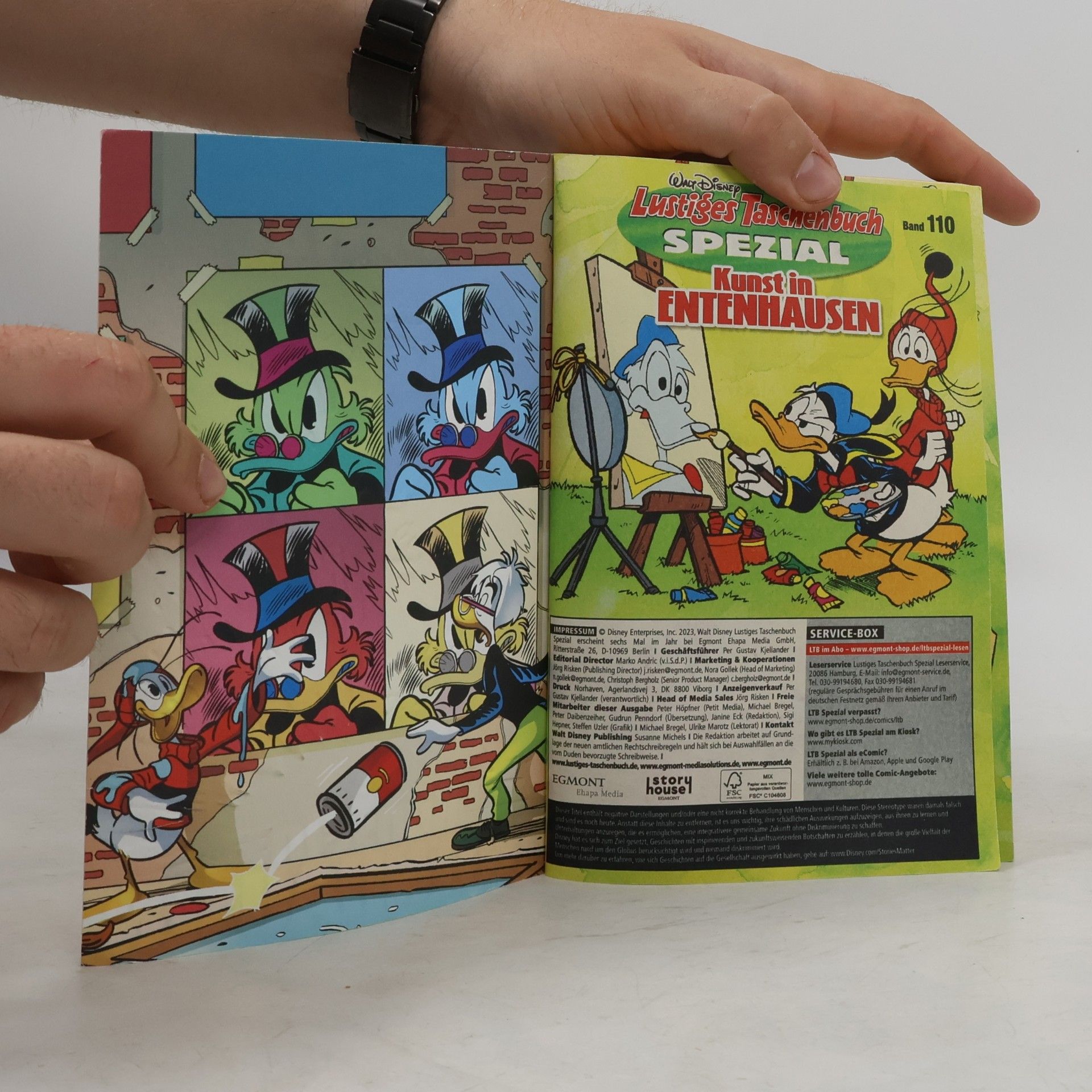Walt Disney Lustiges Taschenbuch Spezial Band 110. Kunst in Entenhausen