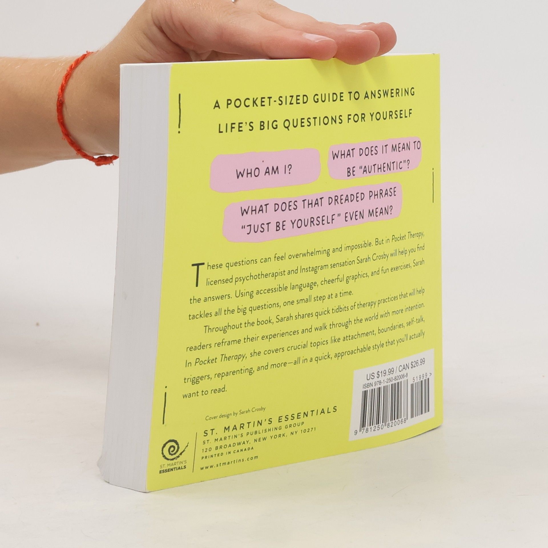 Sarah Crosby Pocket Therapy: Mental Notes for Everyday Happiness, Confidence, and Calm