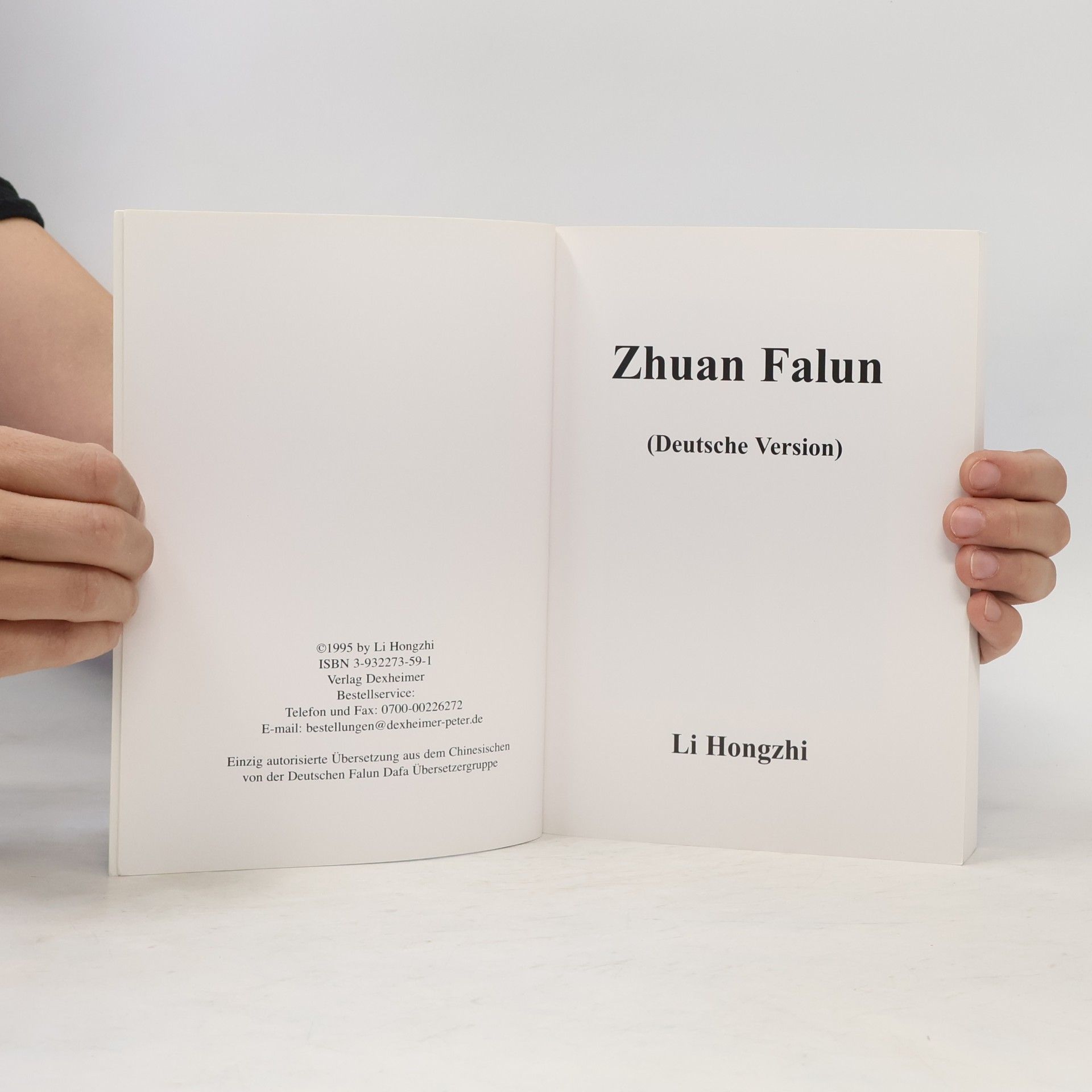 Li Hongzhi Zhuan Falun. Deutsche Version