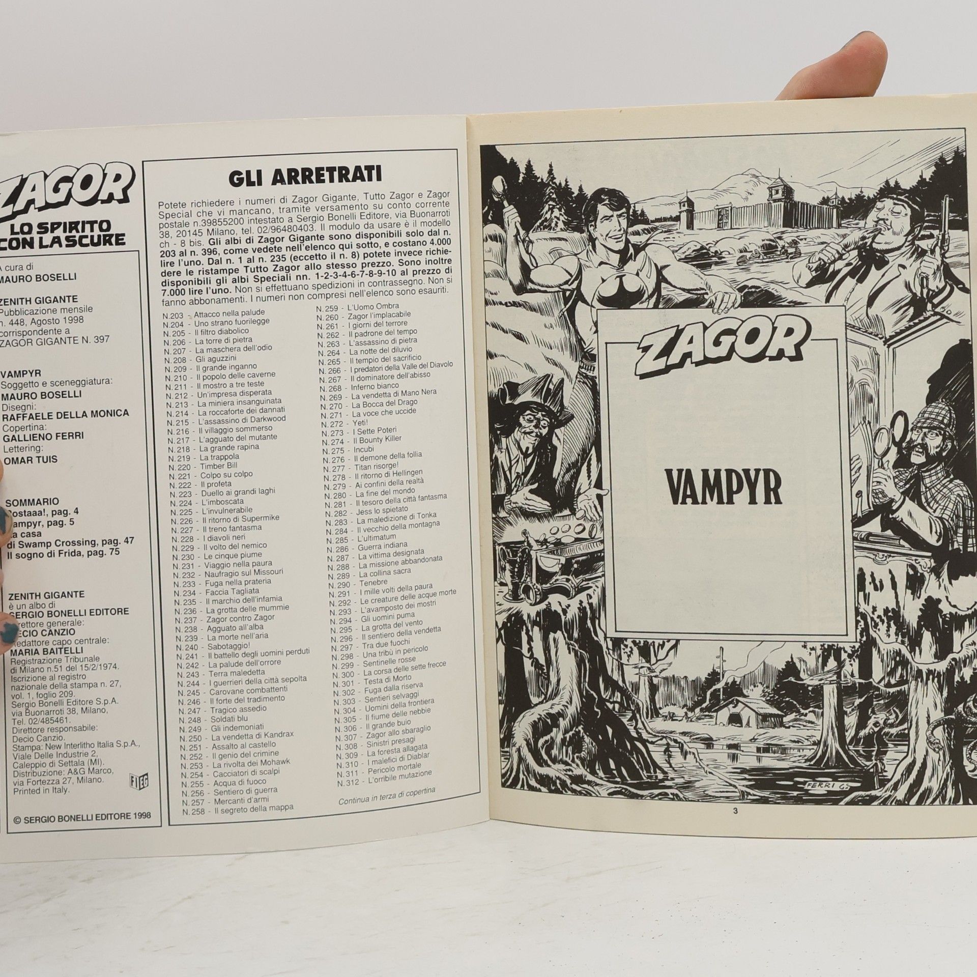 Collectif d'auteurs Zagor 448. Vampyr