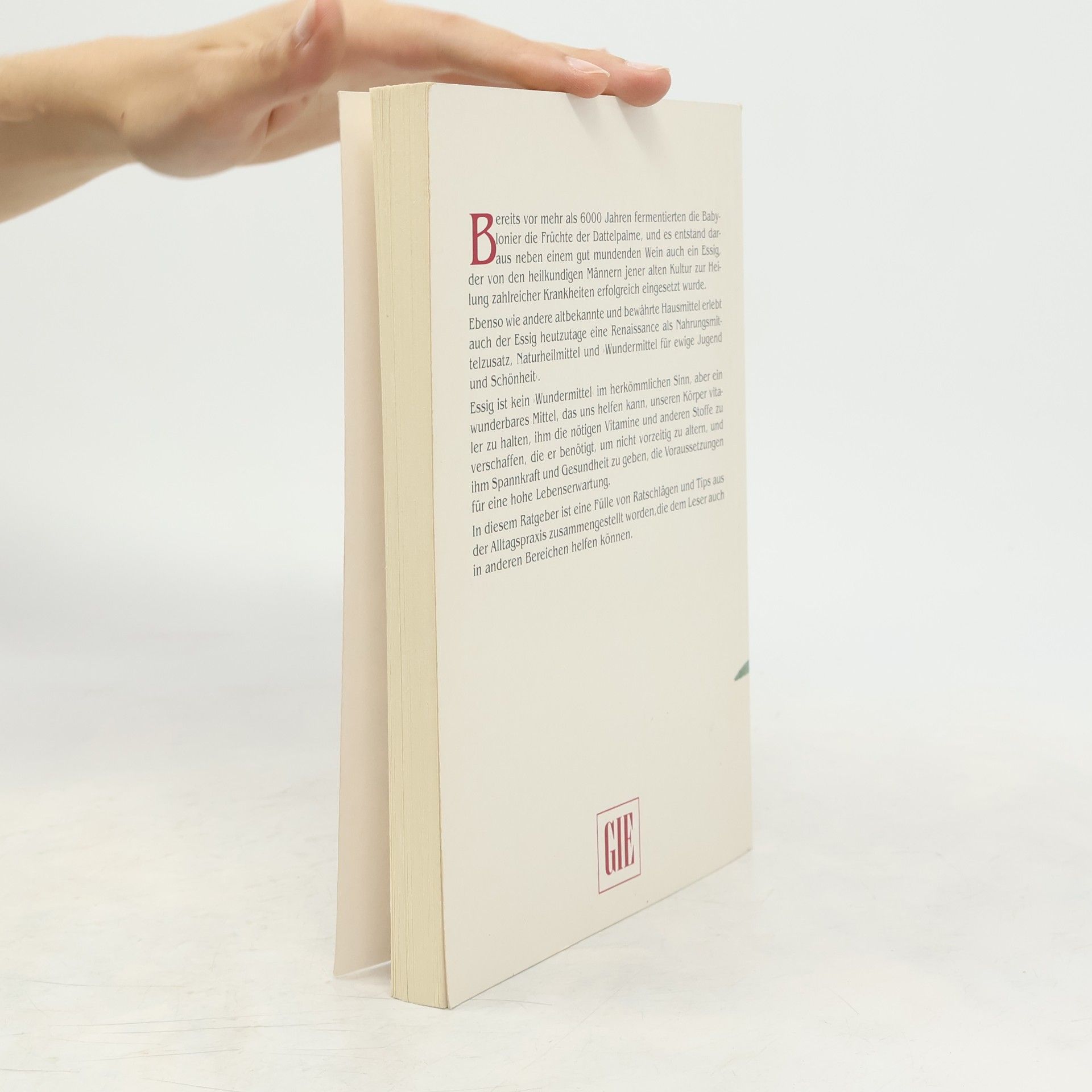Peter Grunert Das bewährte Essig-buch für ein längeres Leben