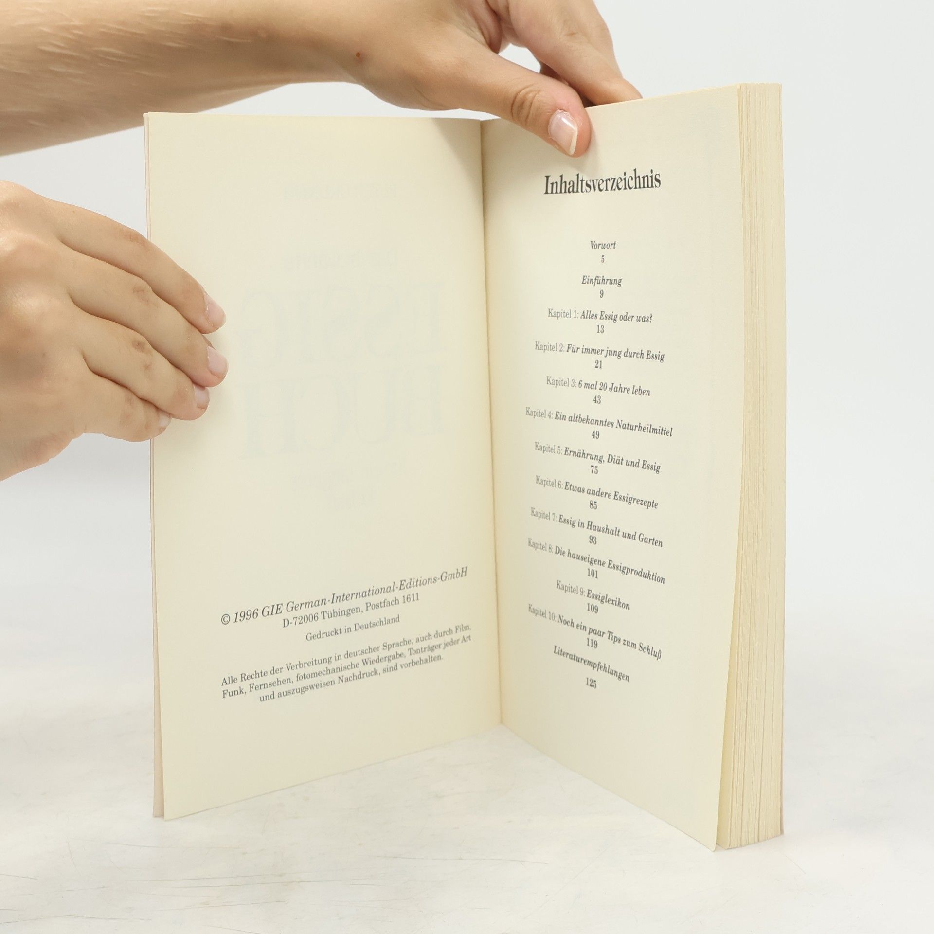Peter Grunert Das bewährte Essig-buch für ein längeres Leben