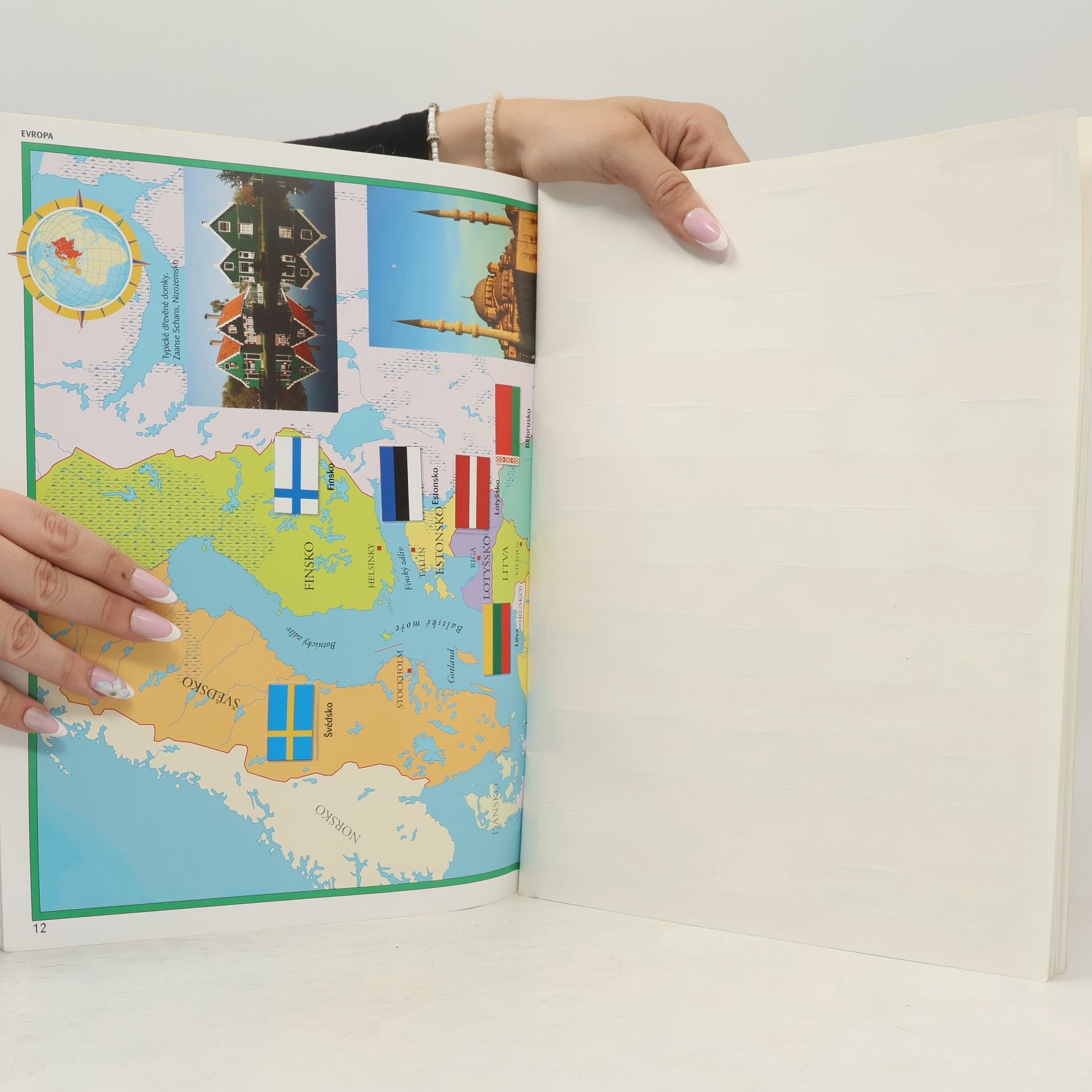 Various authors Atlas vlajek se samolepkami