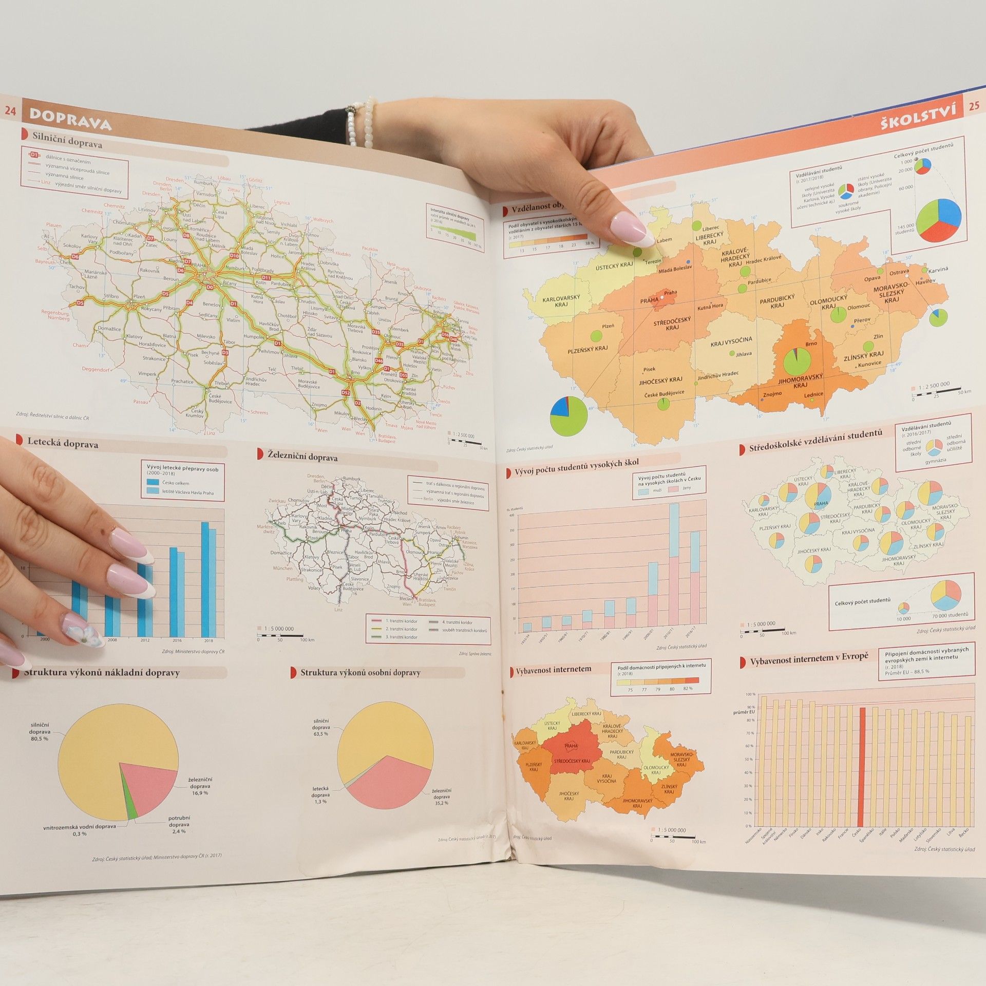 Collectif d'auteurs Česko: školní atlas pro základní školy a víceletá gymnázia