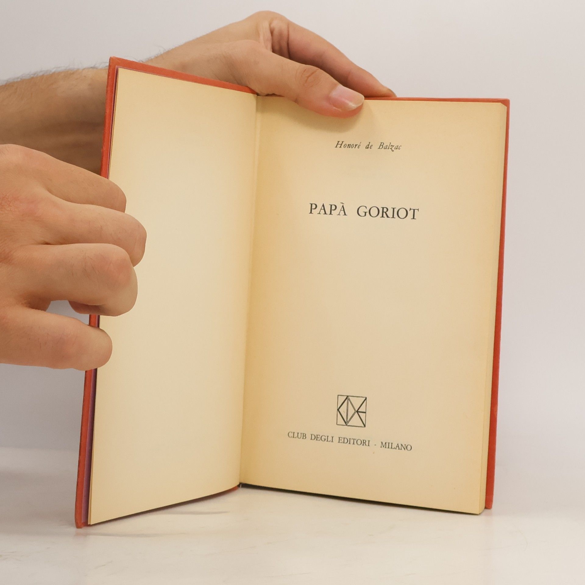 Honoré de Balzac Papà Goriot