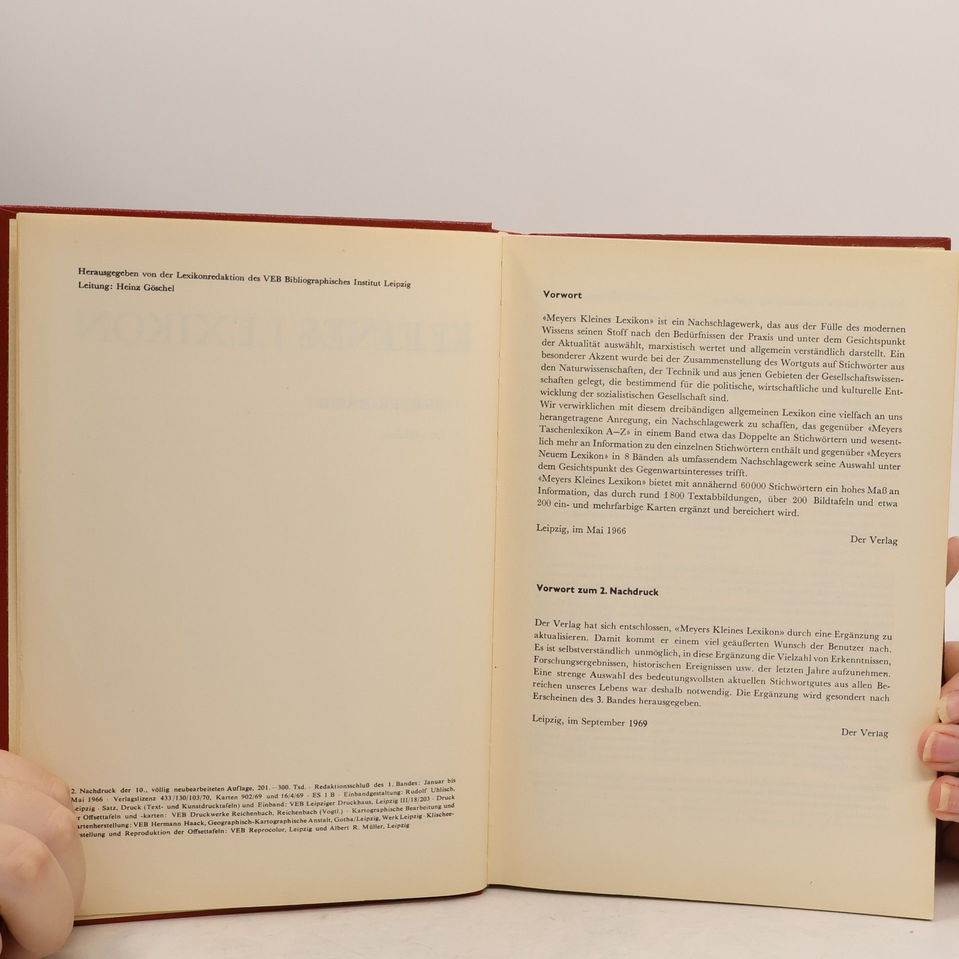 Autorenkollektiv Meyers Kleines Lexikon 1. A-Globus