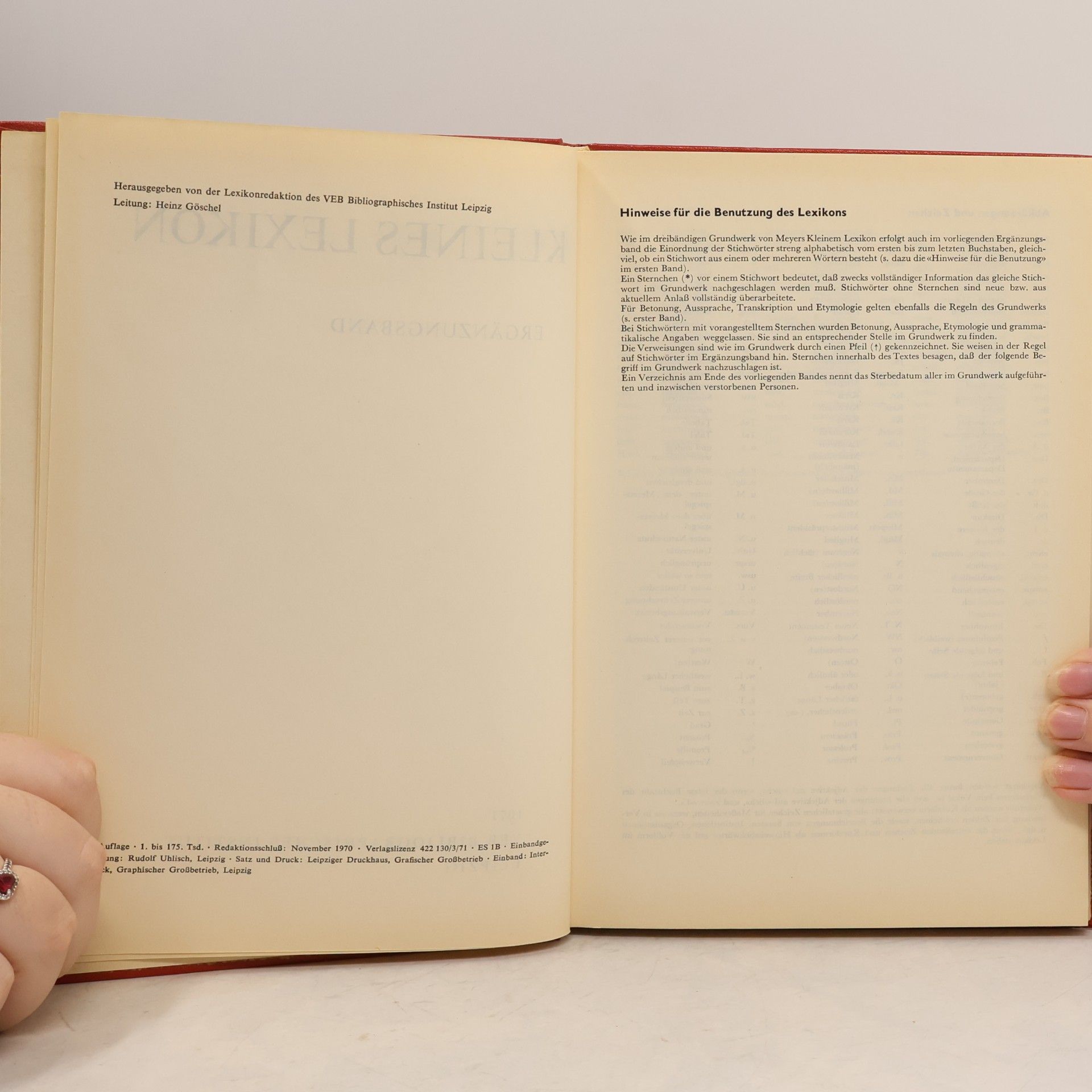 Autorenkollektiv Meyers Kleines Lexikon. Ergänzungsband