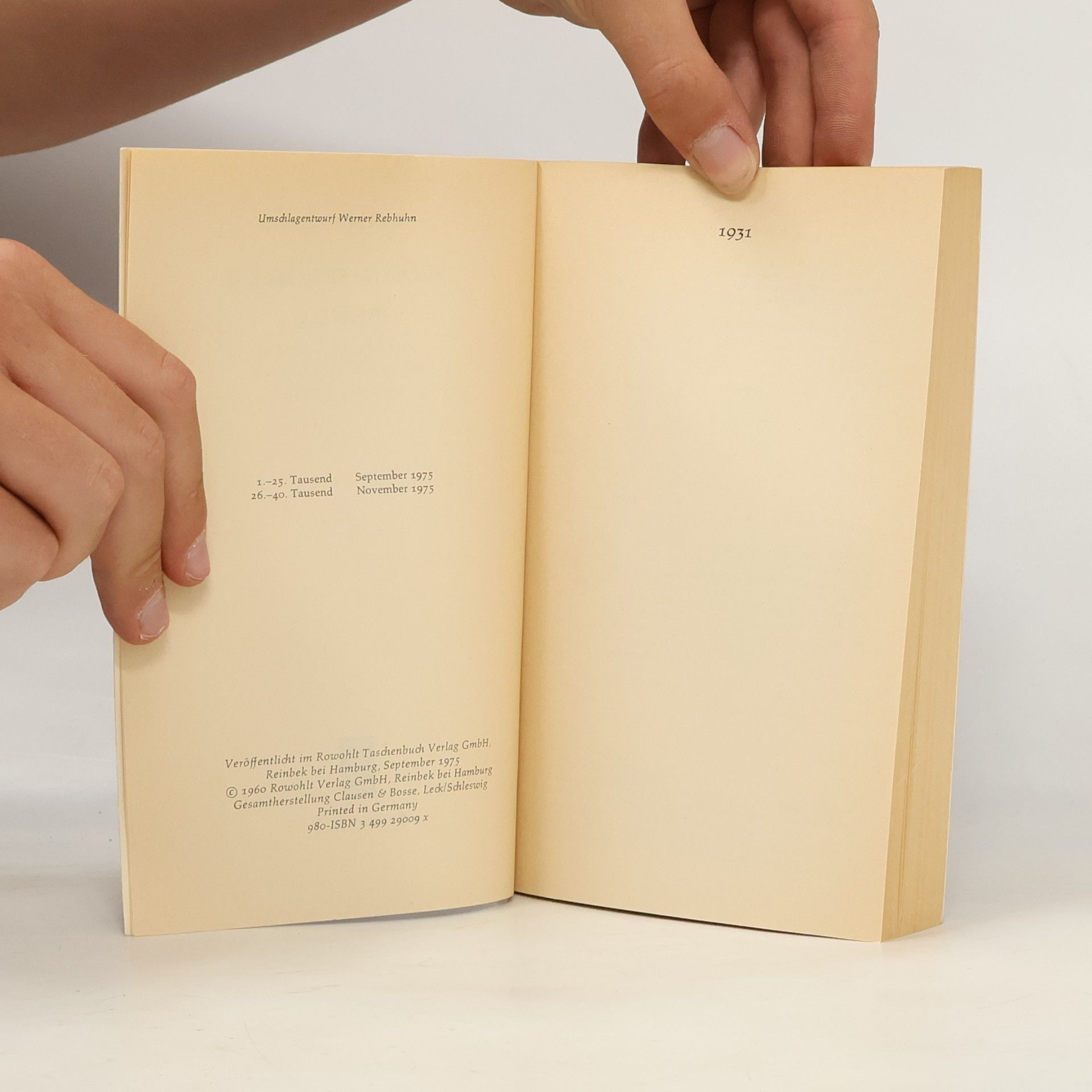 Kurt Tucholsky Gesammelte Werke VIIII. 1931.