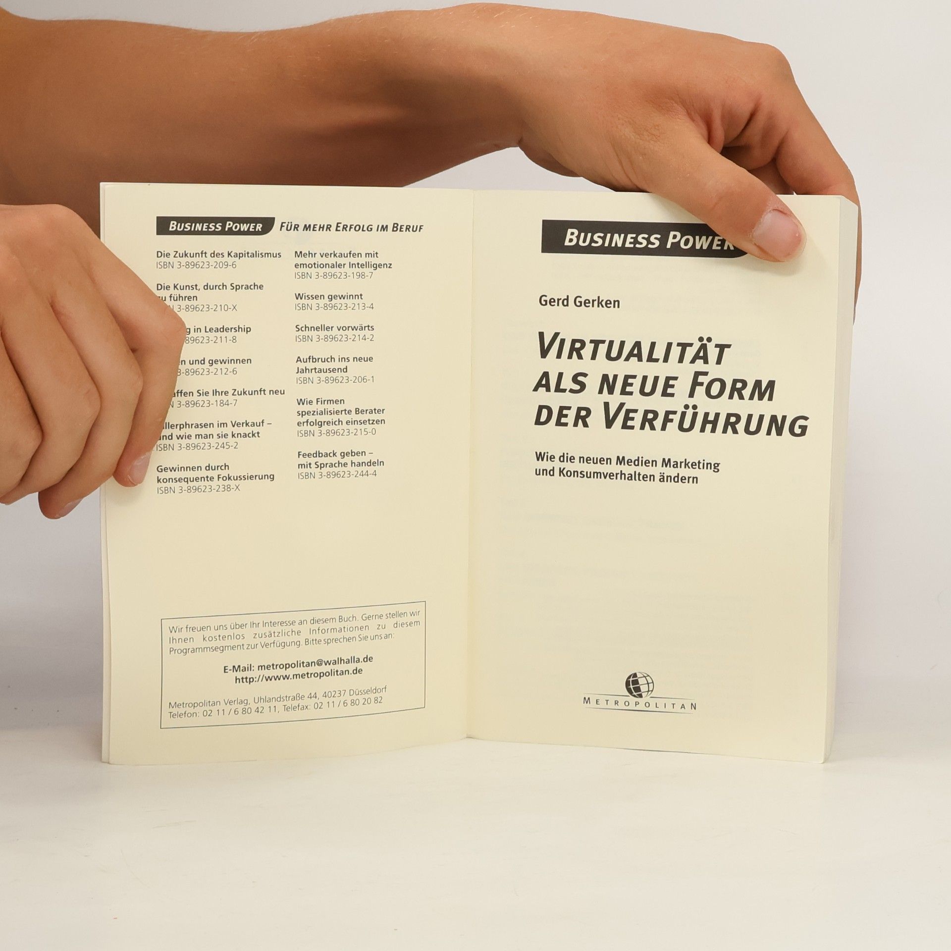 Gerd Gerken Virtualität als neue Form der Verführung