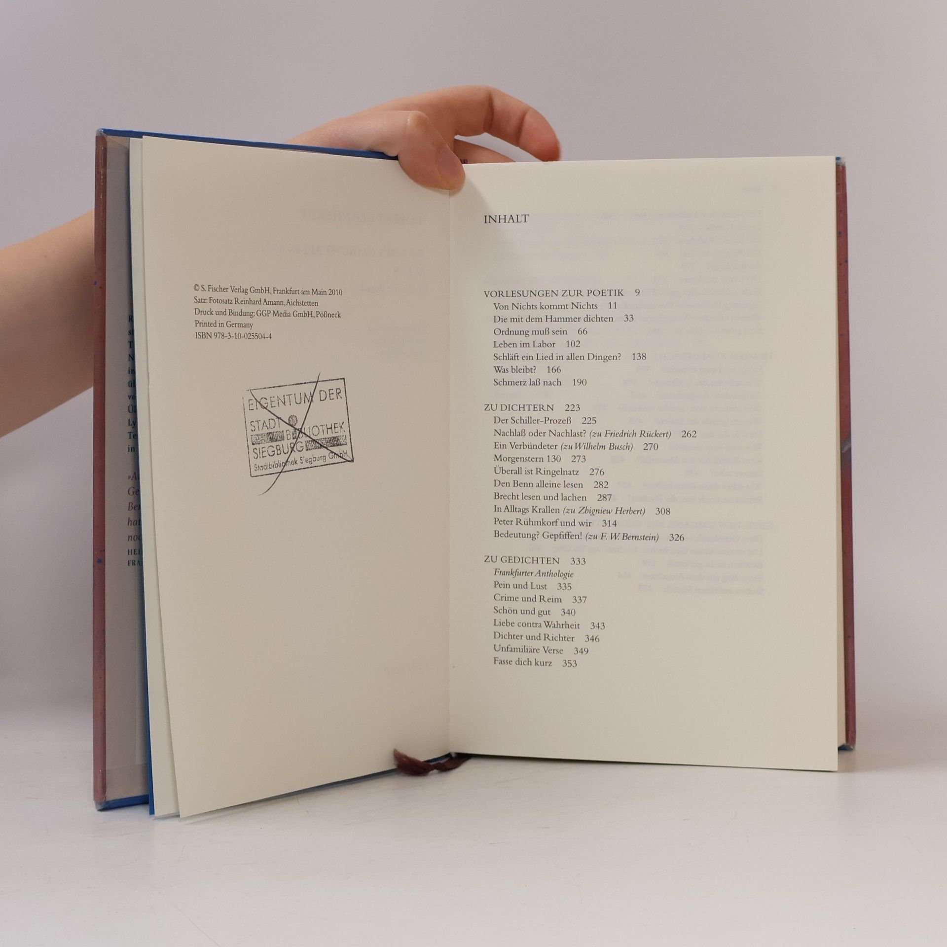 Robert Gernhardt Was das Gedicht alles kann: alles