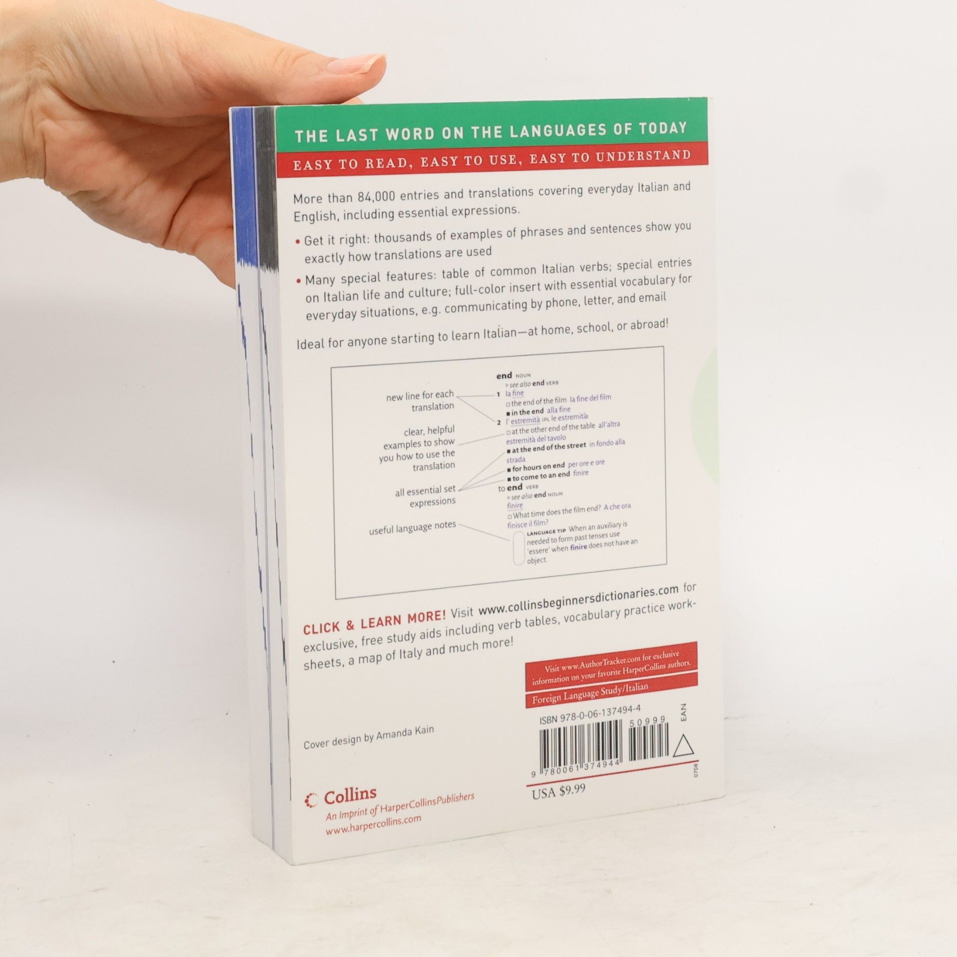 Collins Beginner's Italian Dictionary - Completely Revised + Updated Second Edition