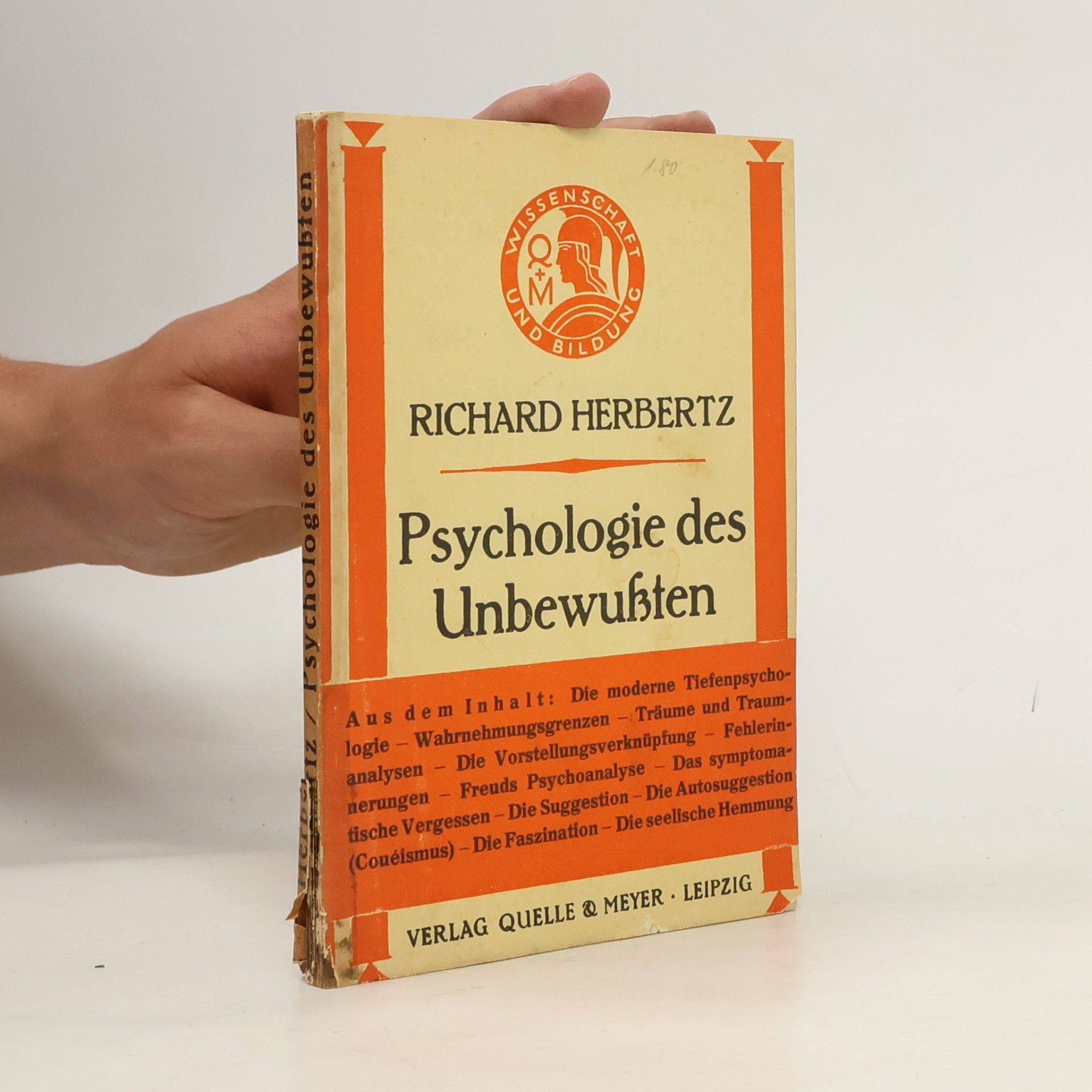 Richard Herbertz Die Psychologie des Unbewußten