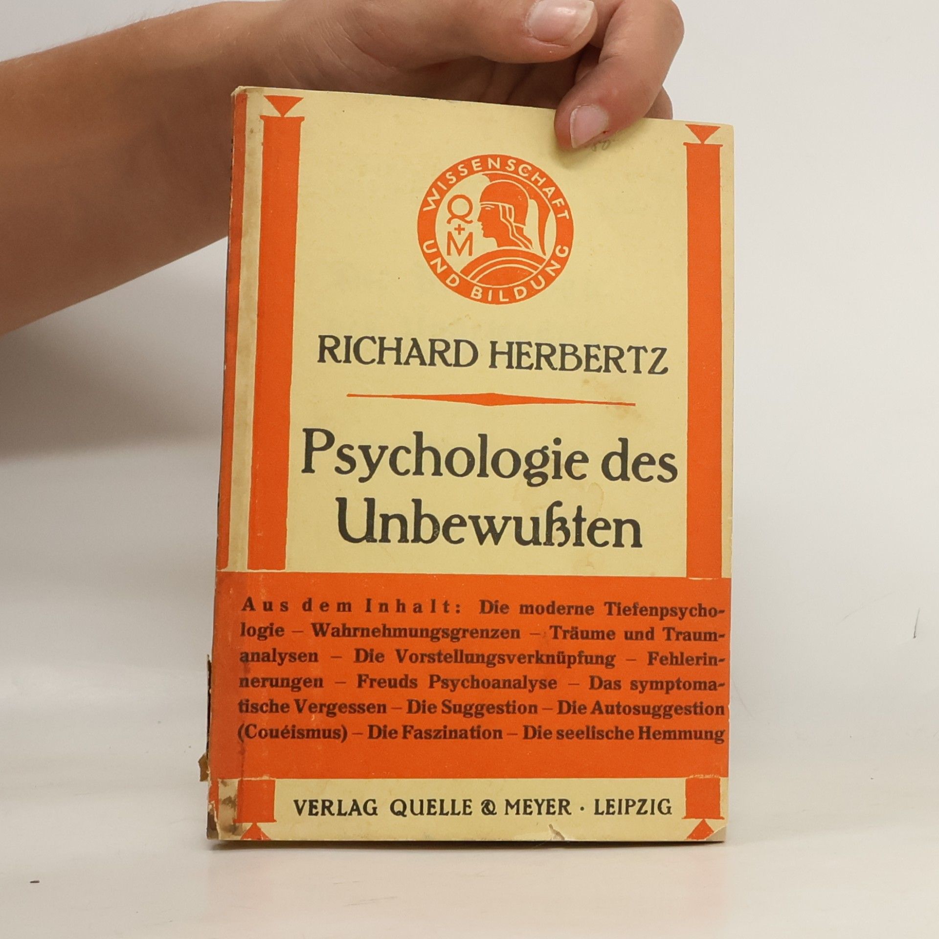 Richard Herbertz Die Psychologie des Unbewußten