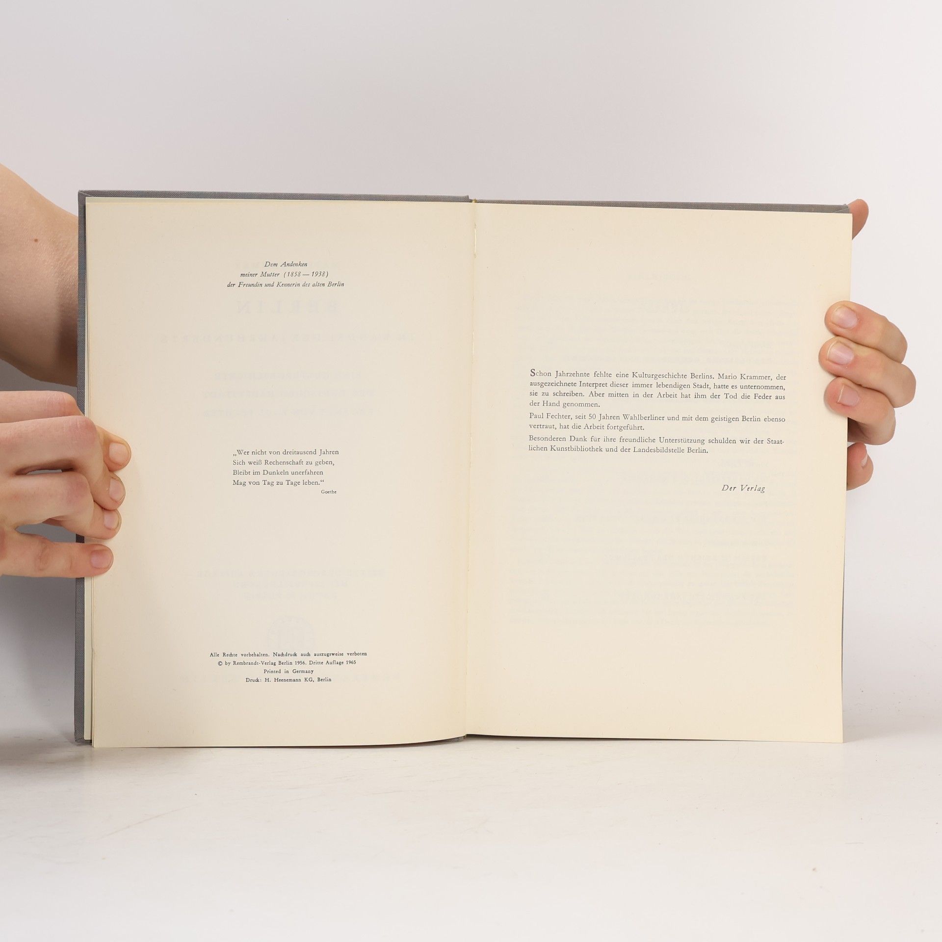 Various authors Berlin im Wandel der Jahrhunderte