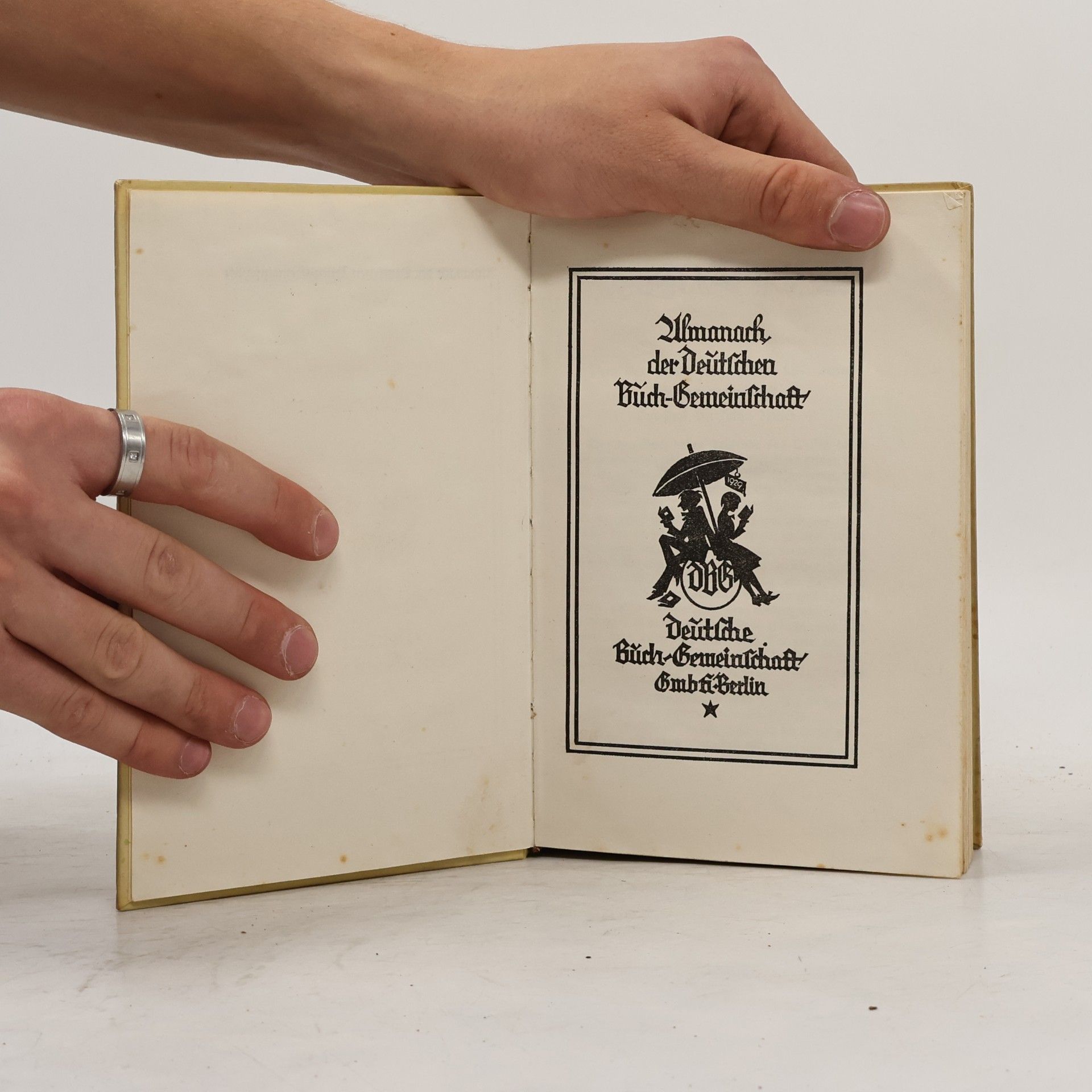 Autorenkollektiv Almanach der Deutschen Buch-Gemeinschaft für das Jahr 1929