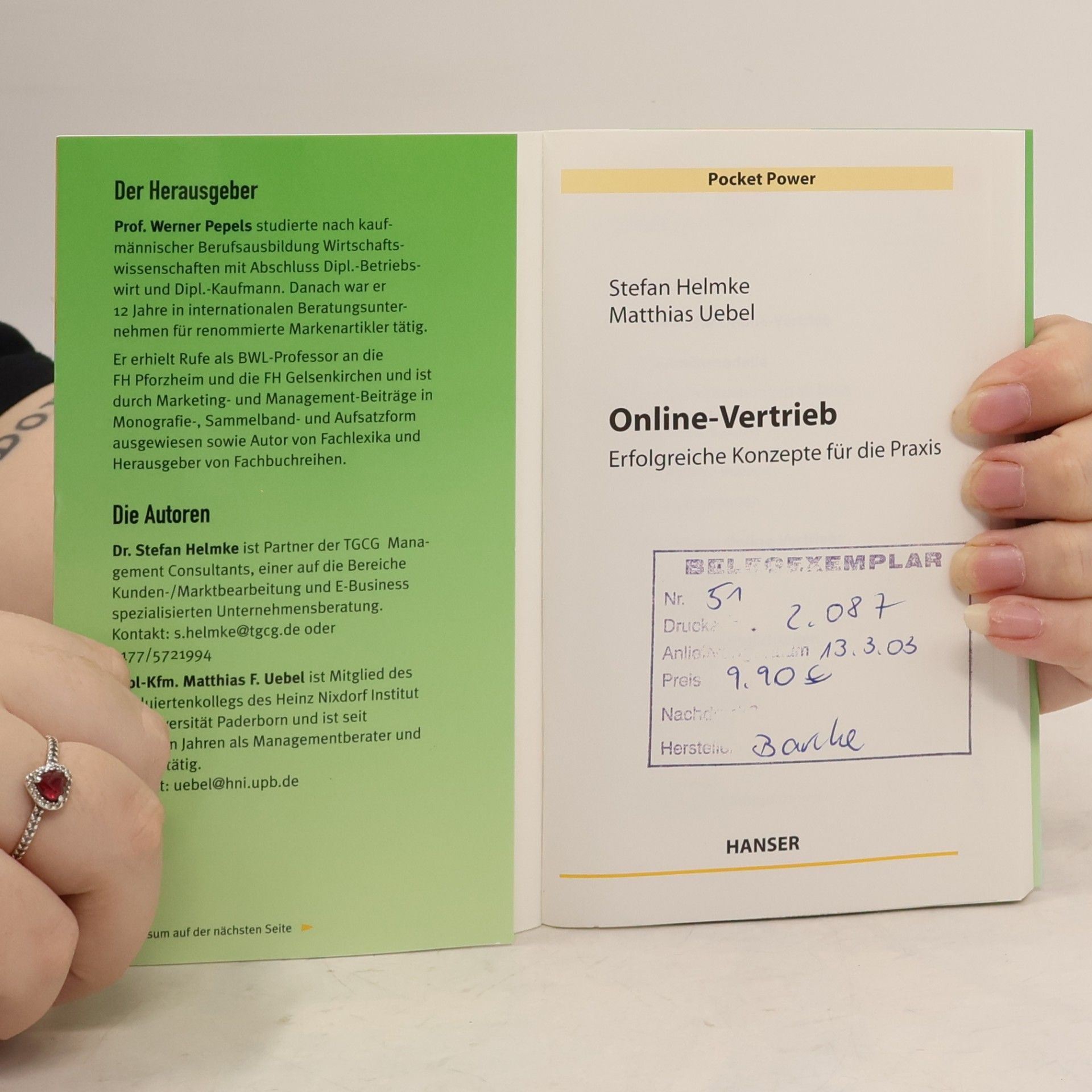 Stefan Helmke Online-Vertrieb