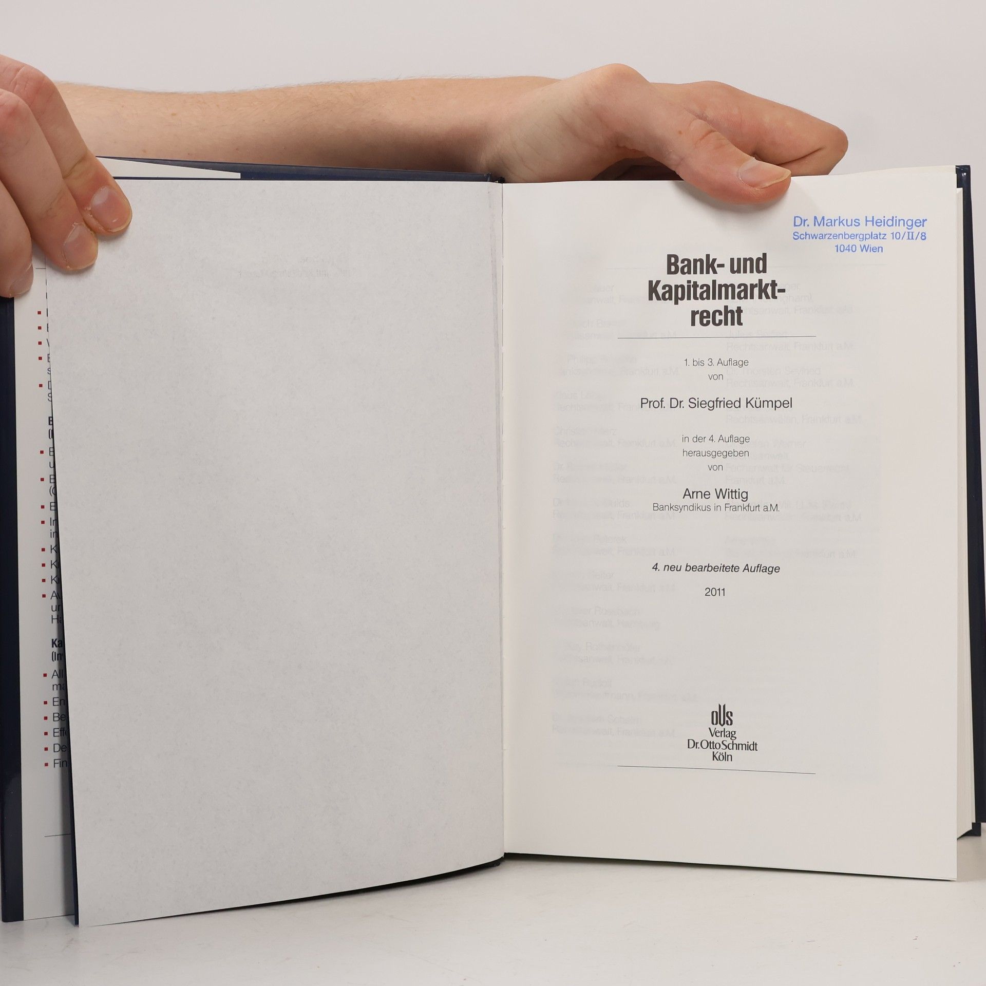 Siegfried Kümpel Bank- und Kapitalmarktrecht - 4. Auflage