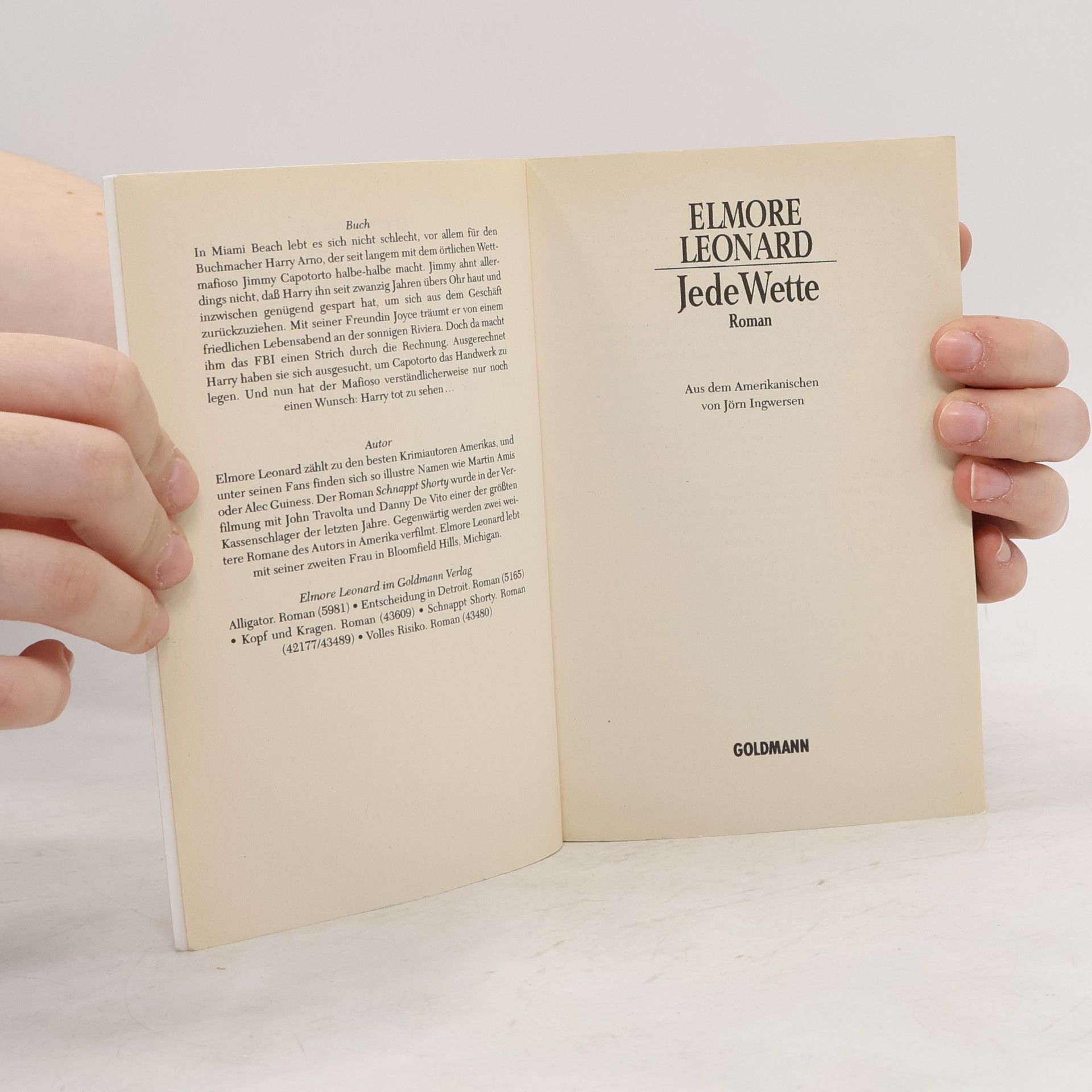 Elmore Leonard Jede Wette