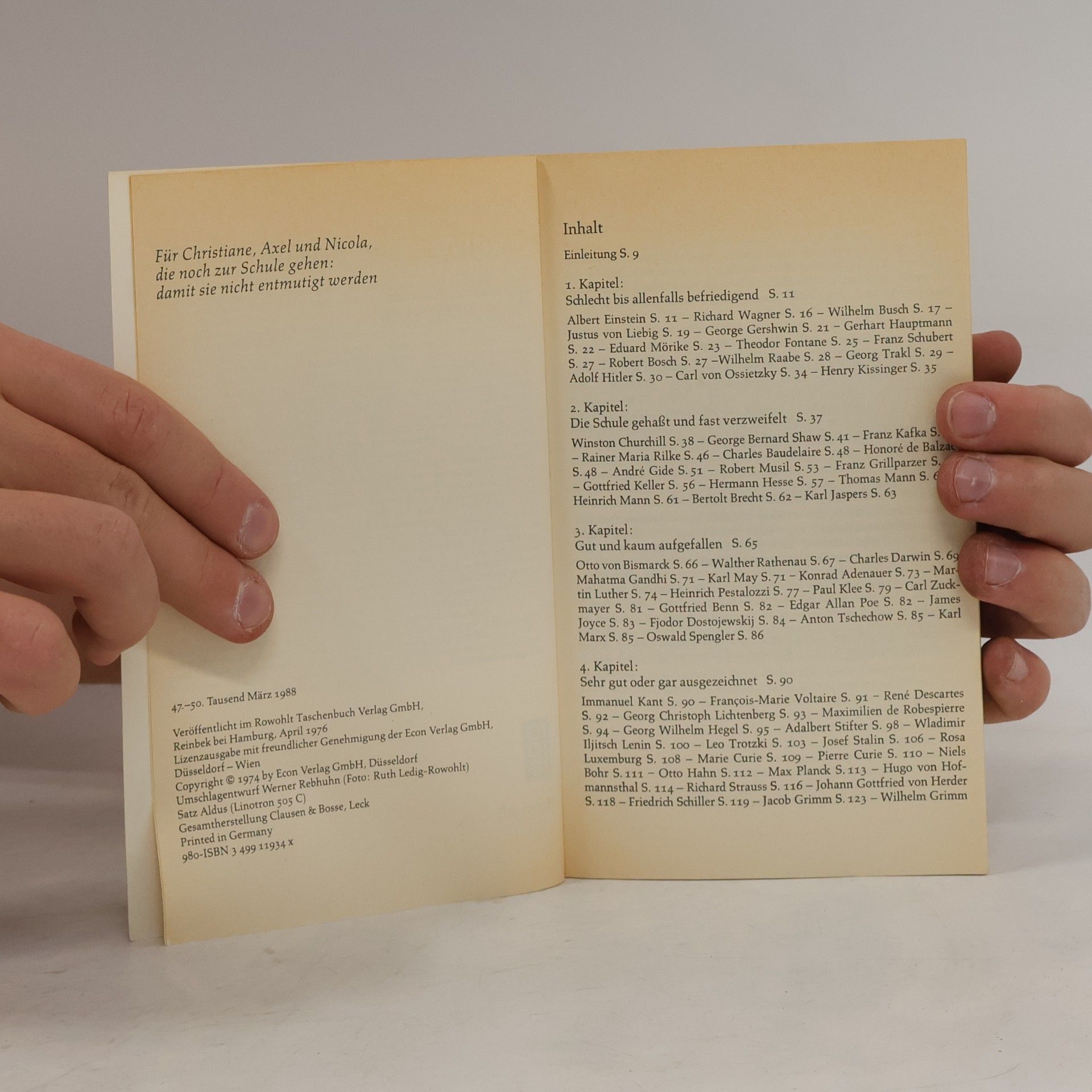 Gerhard Prause Genies in der Schule
