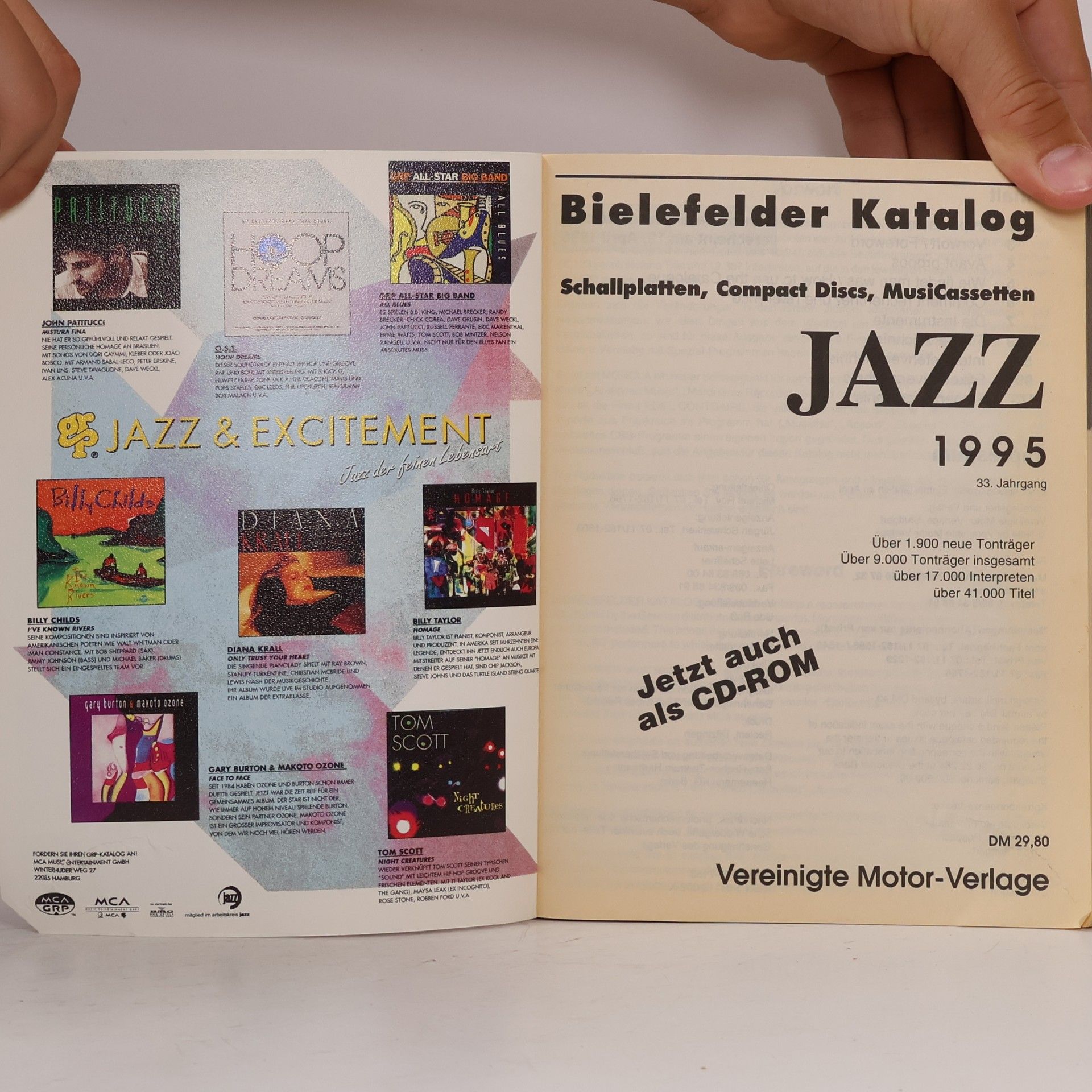 Manfred Scheffner Bielefelder Katalog Jazz 1995: Schallplatten, Compact-Discs, Musik-Kassetten. 33. Jahrgang 1995