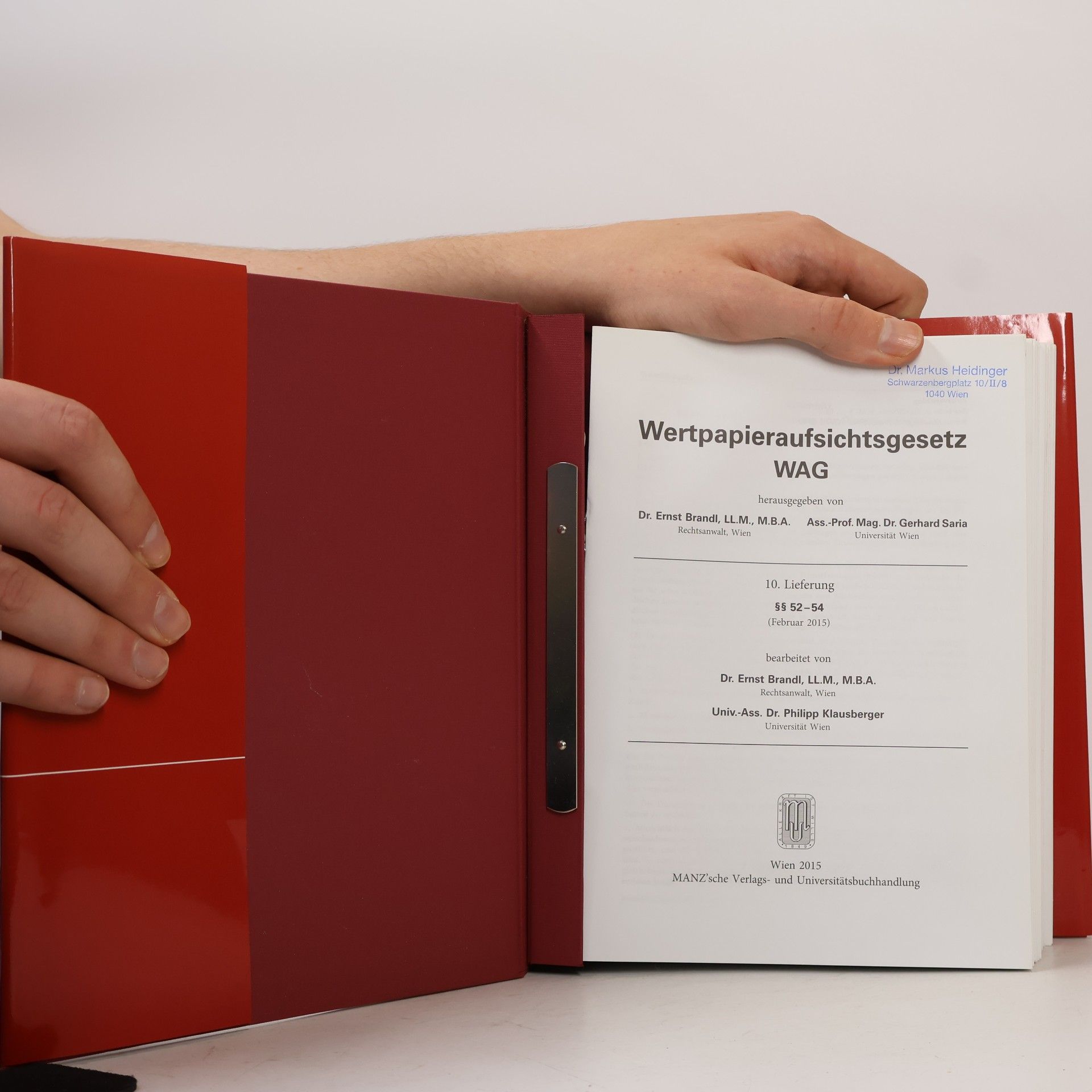 Ernst Brandl WAG Wertpapieraufsichtsgesetz 2