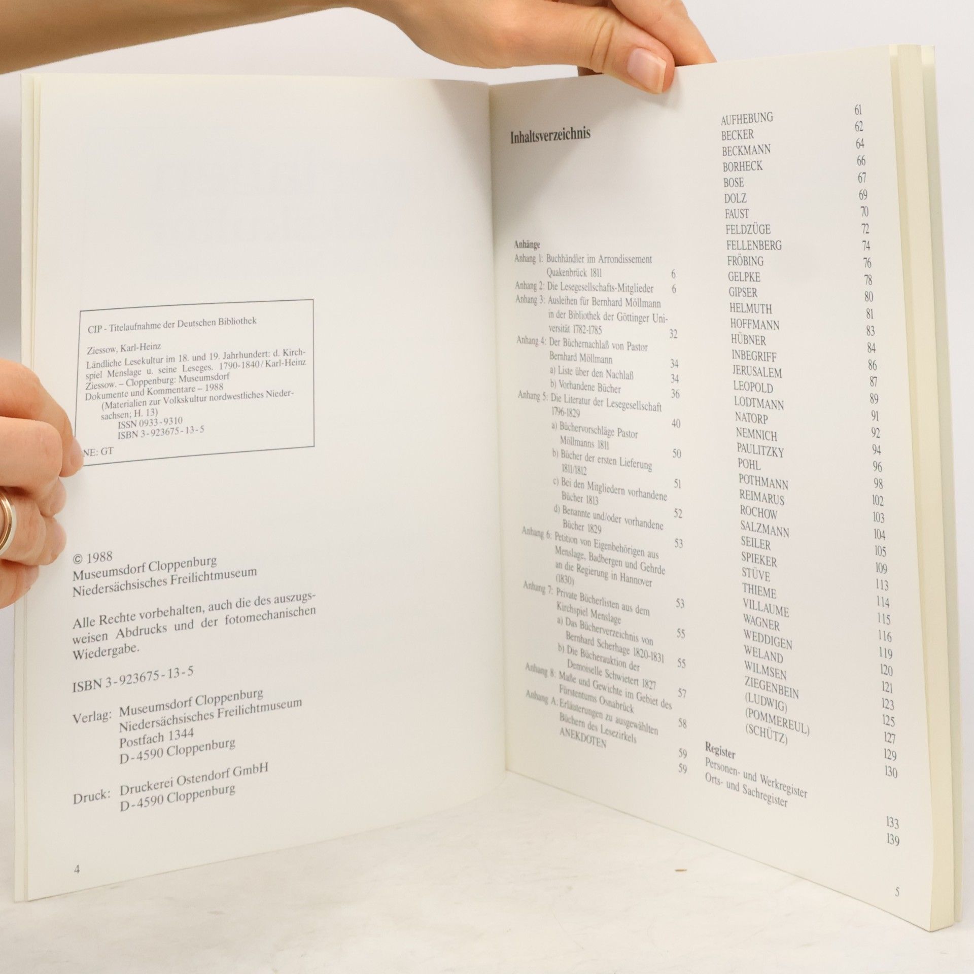 Karl Heinz Ziessow Materialien zur Volkskultur 13. Ländliche Lesekultur im 18. und 19. Jahrhundert