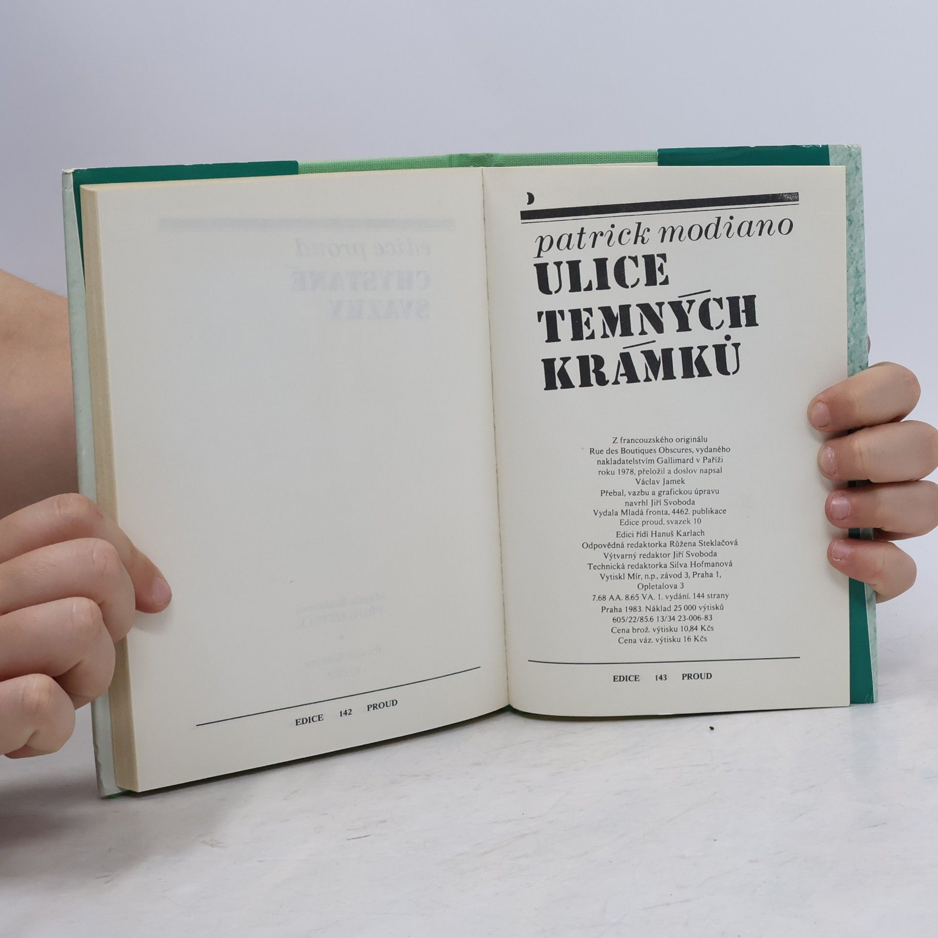 Patrick Modiano Ulice Temných krámků
