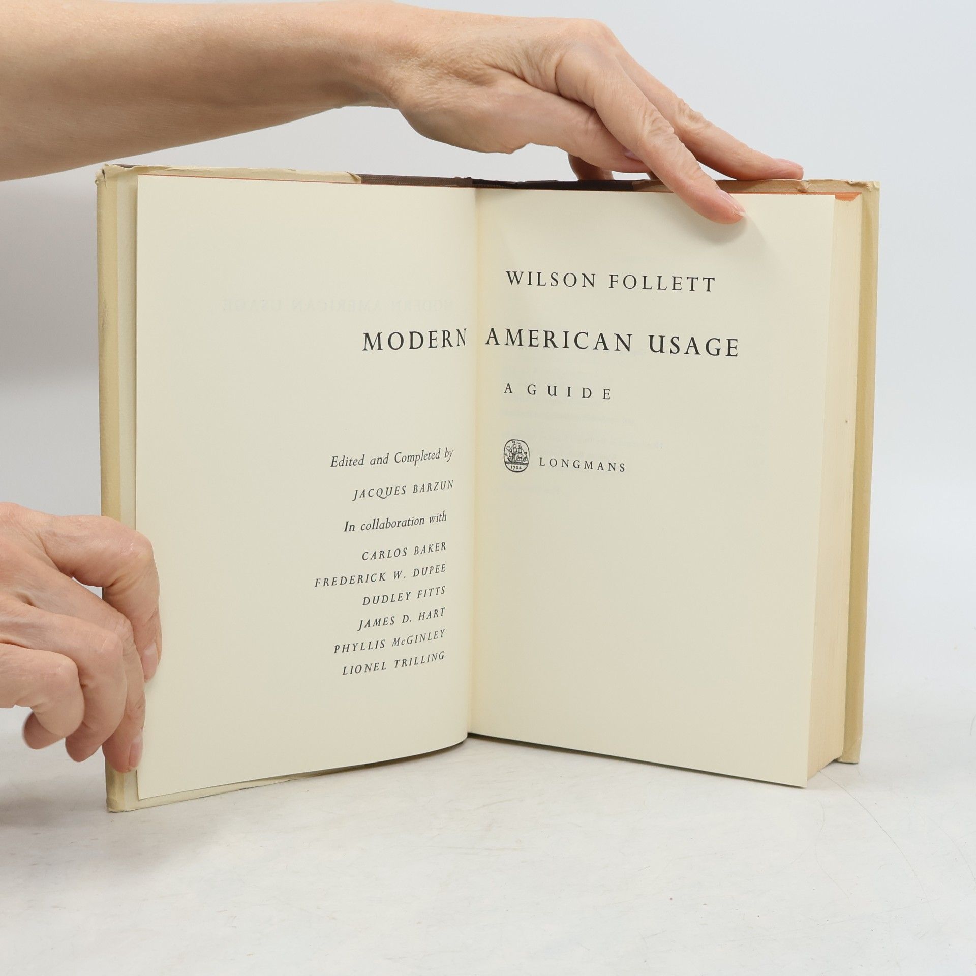 Wilson Follett Modern American Usage