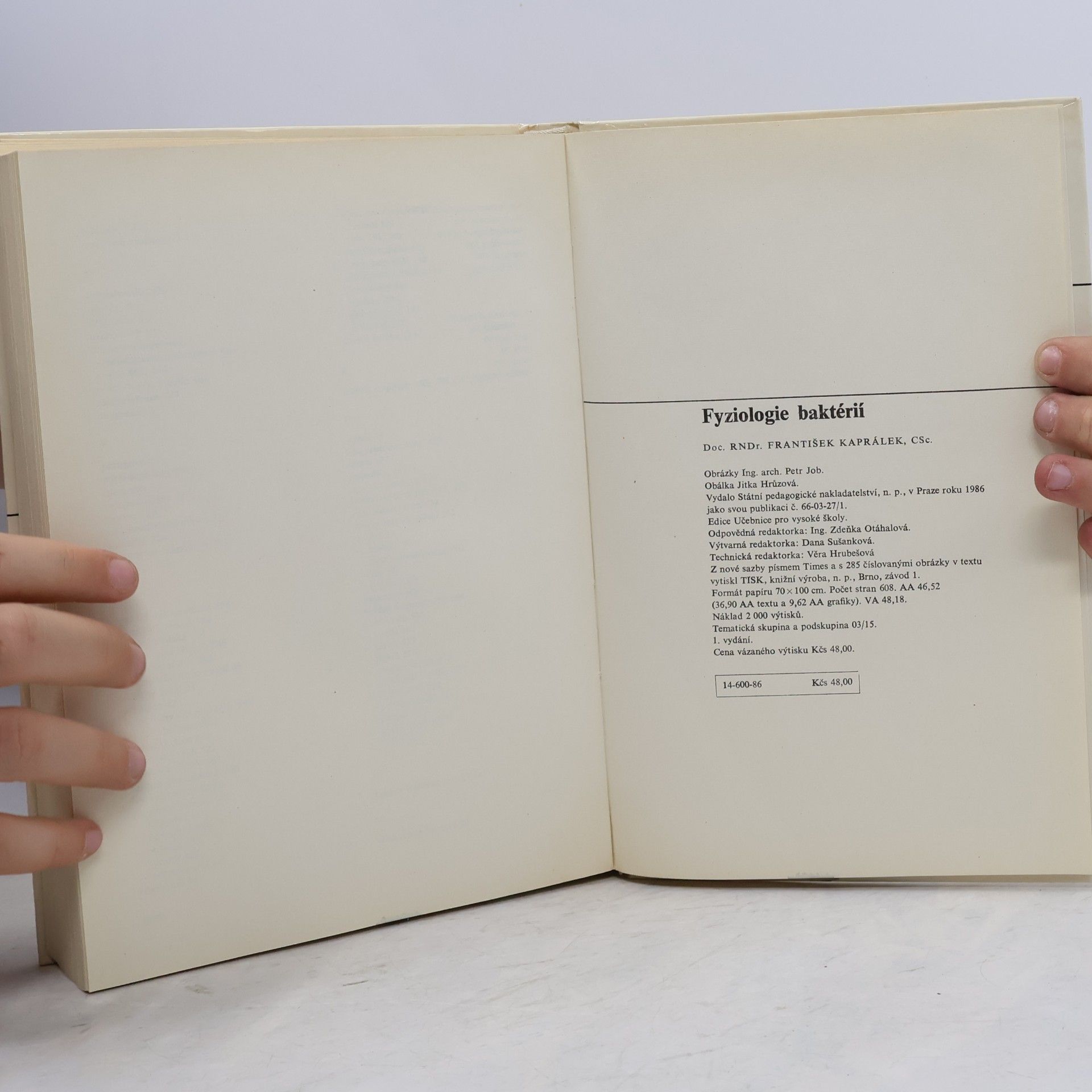 František Kaprálek Fyziologie baktérií