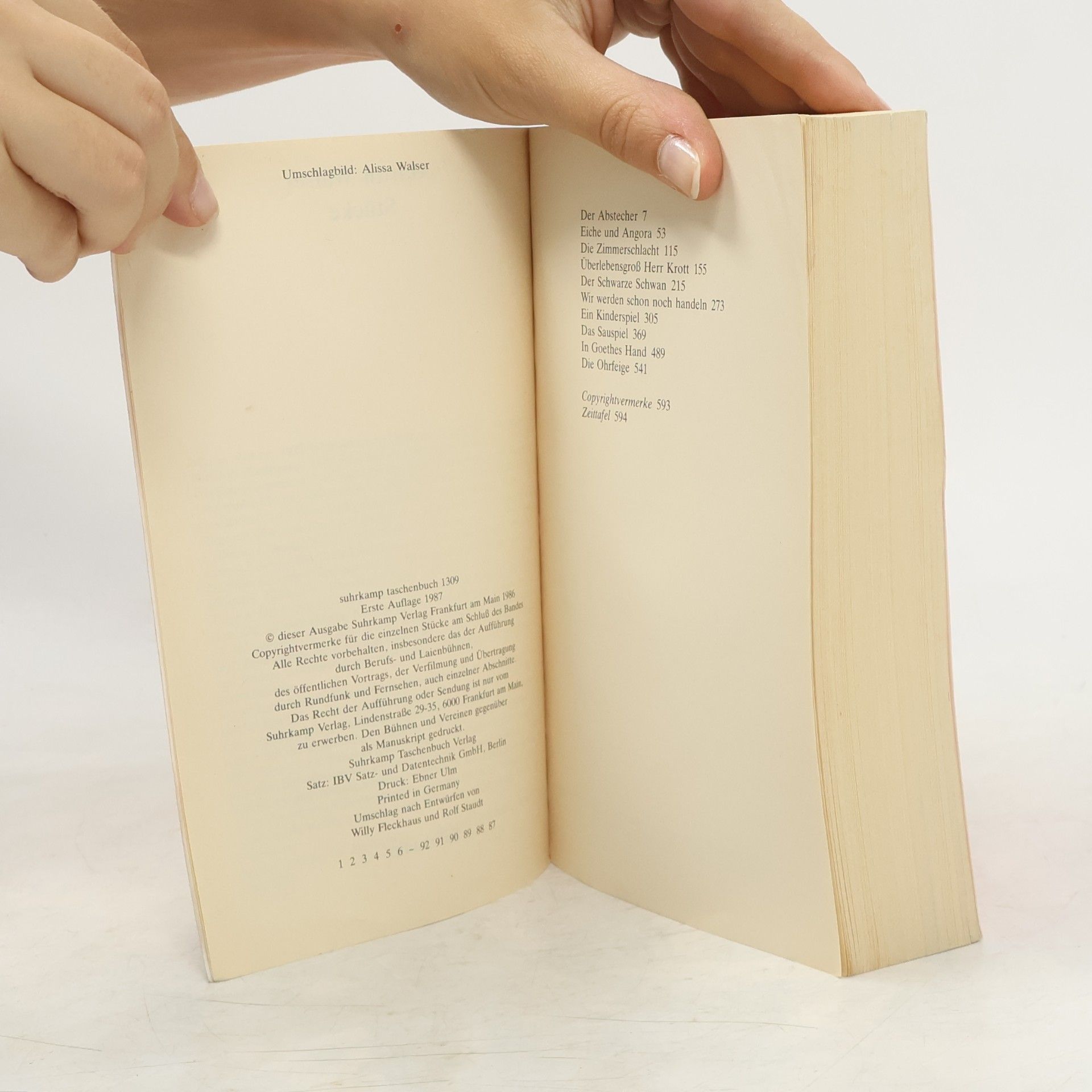 Martin Walser Suhrkamp Taschenbuch: Stücke