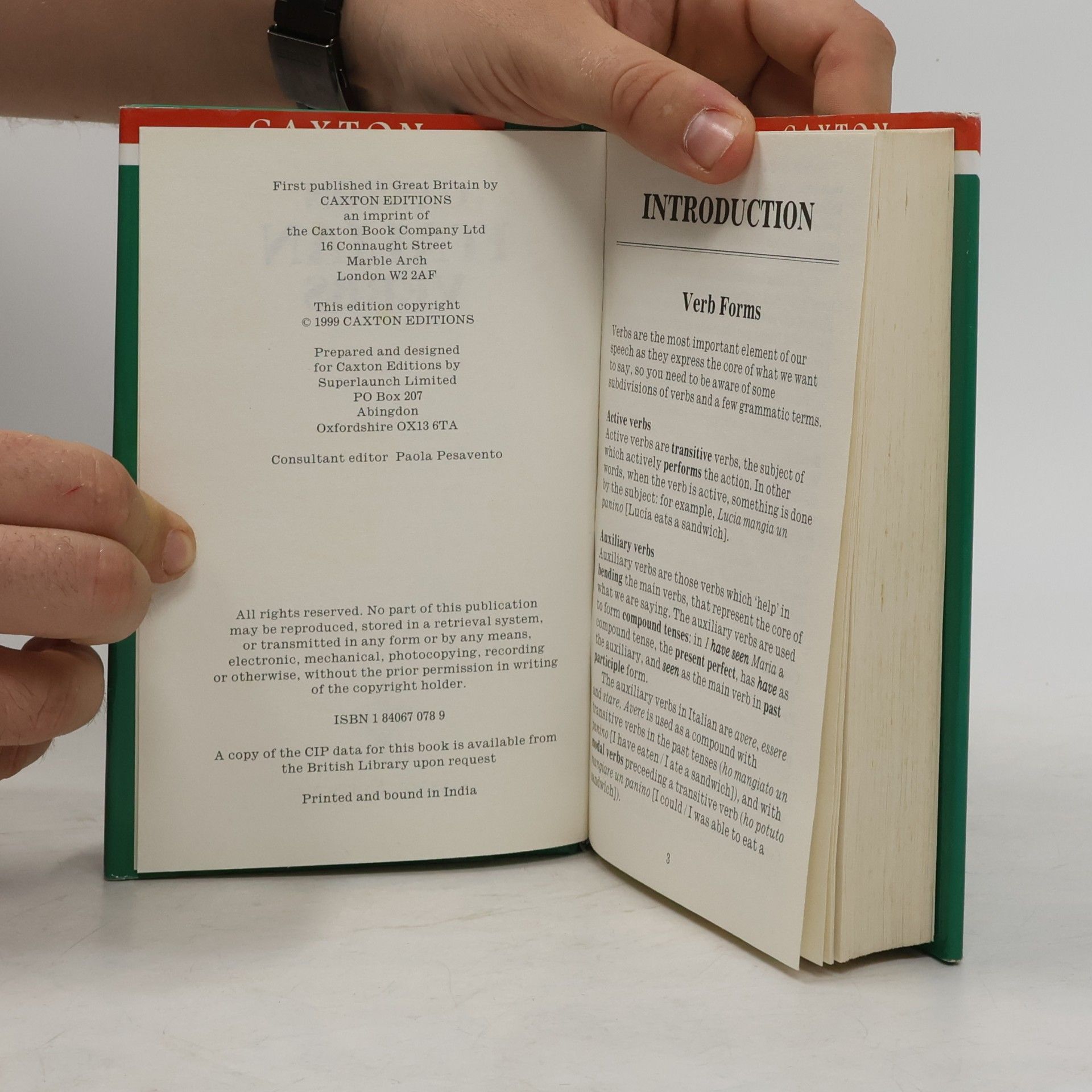 Paola Pesavento Caxton Italian Verbs