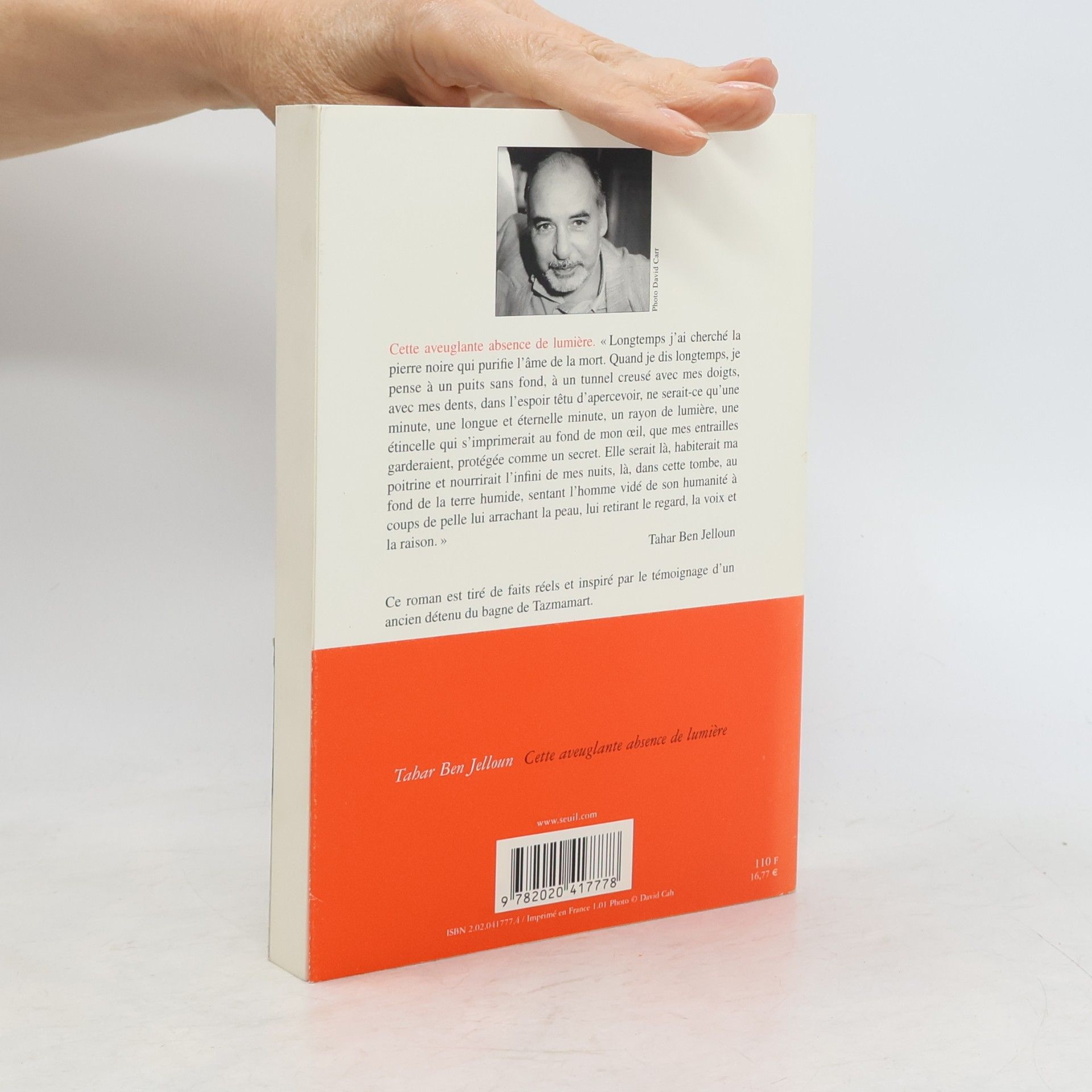 Tahar Ben Jelloun Cette aveuglante absence de lumière