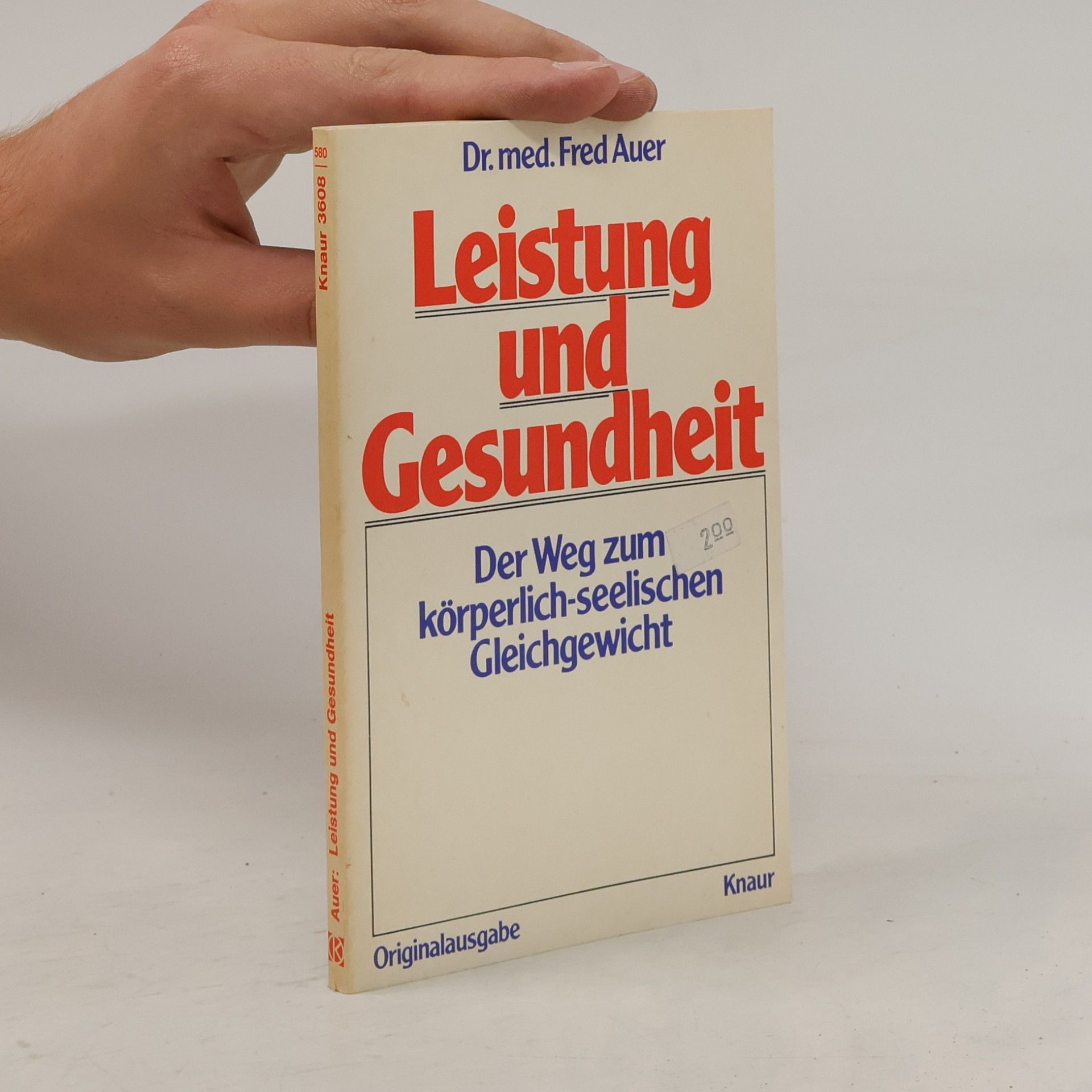 Fred Auer Leistung und Gesundheit
