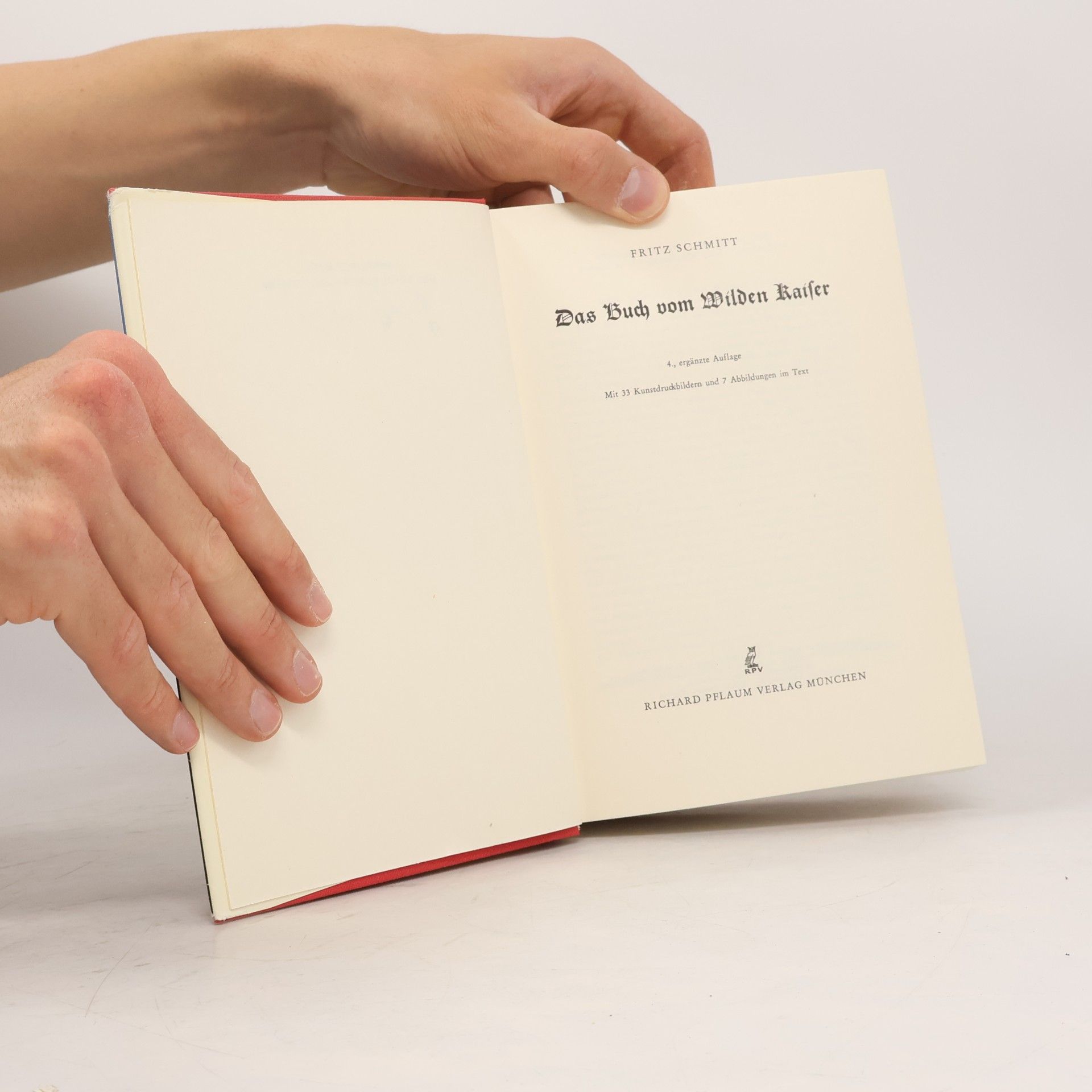 Fritz Schmitt Das Buch vom Wilden Kaiser