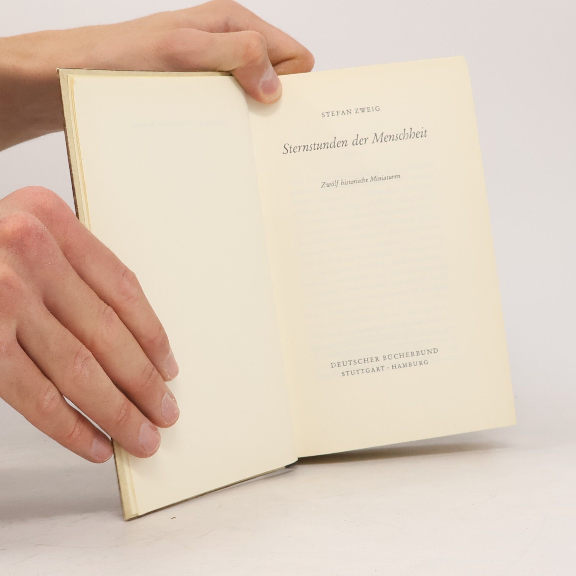 Stefan Zweig Sternstunden der Menscheit
