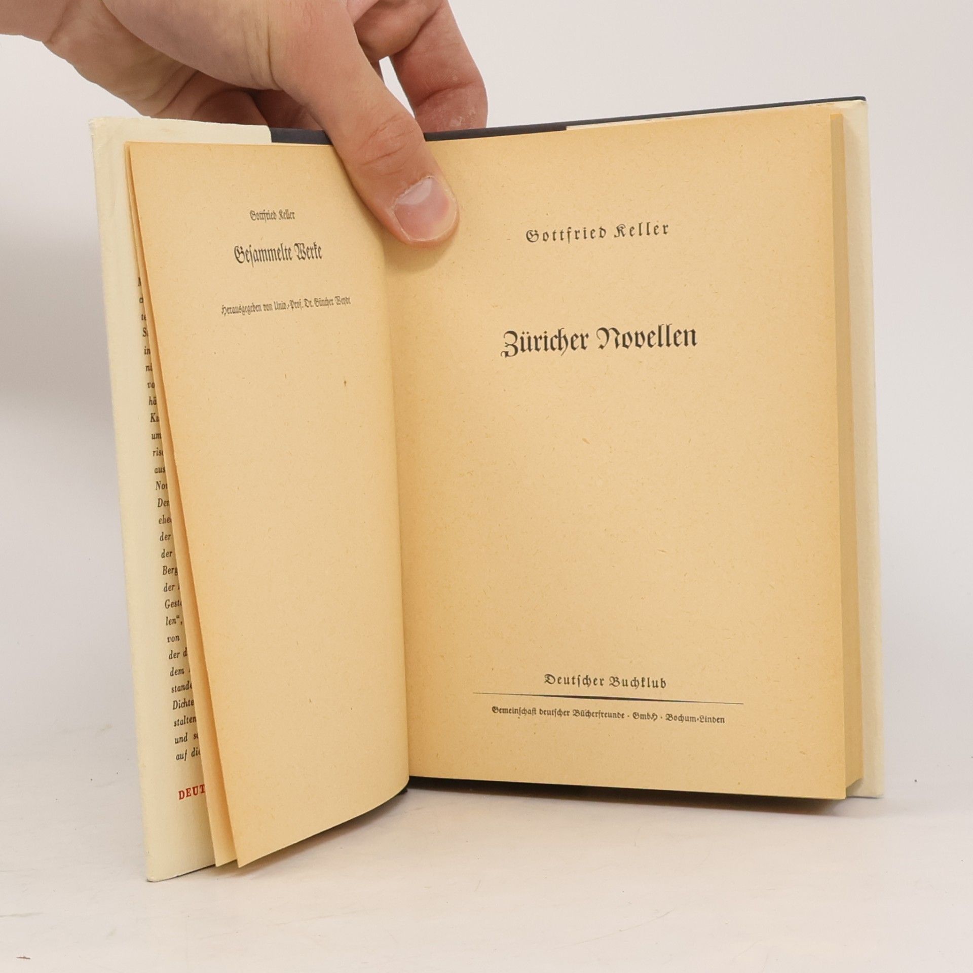 Gottfried Keller Züricher Novellen