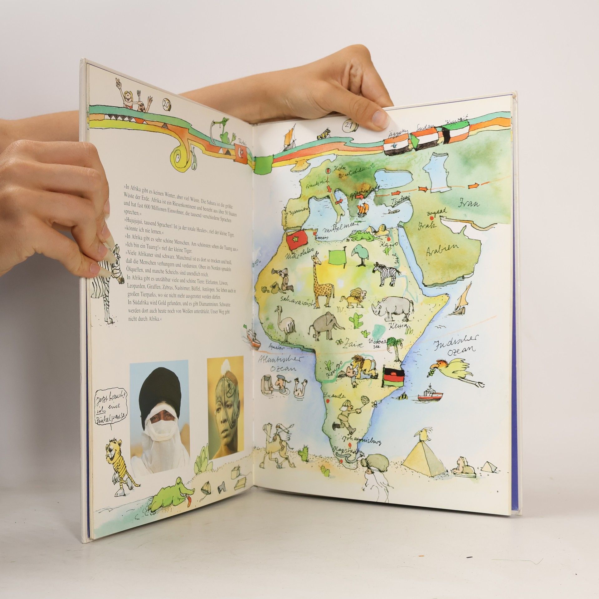 Kolektiv autorů Janosch's Großer Kleiner Tiger-Atlas