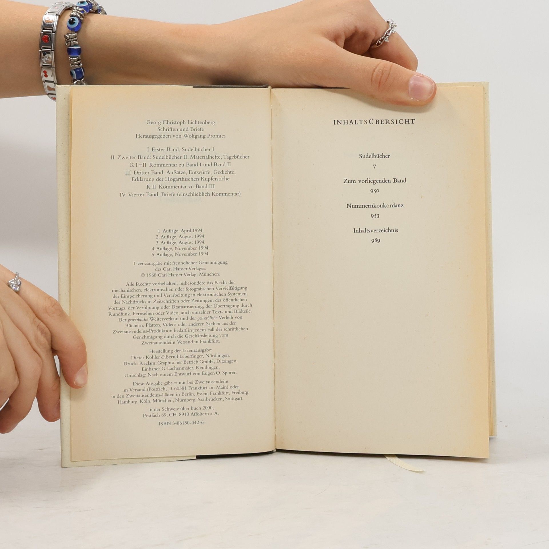 Georg Christoph Lichtenberg Schriften und Briefe I