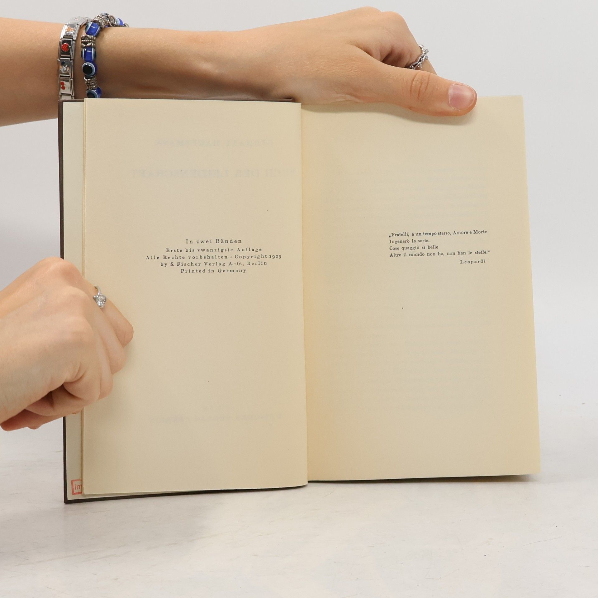 Gerhart Hauptmann Buch der Leidenschaft 1-2