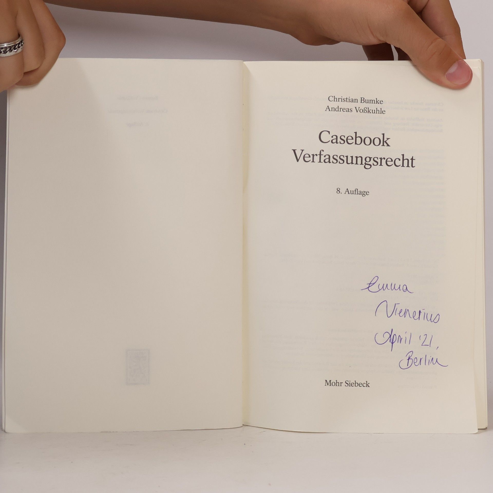 Christian Bumke Casebook Verfassungsrecht