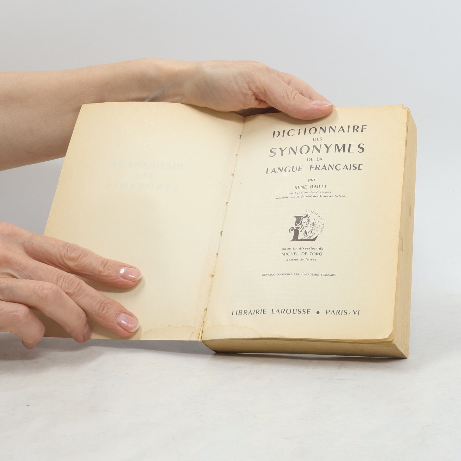 René Bailly Dictionnaire des Synonymes de la Langue Francaise