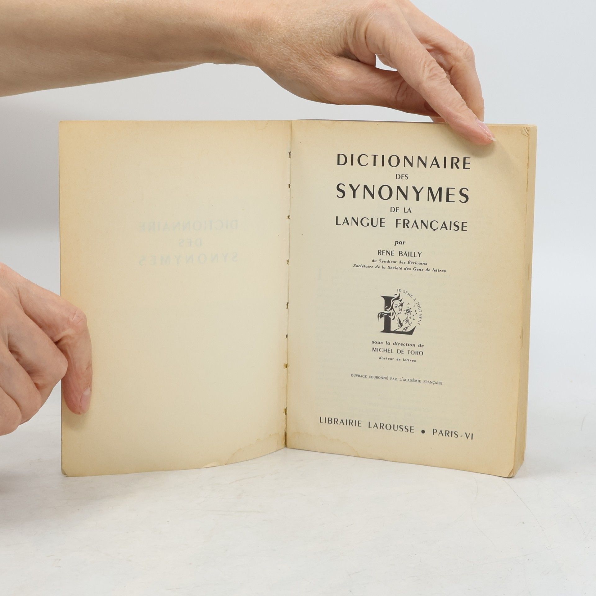 René Bailly Dictionnaire des Synonymes de la Langue Francaise