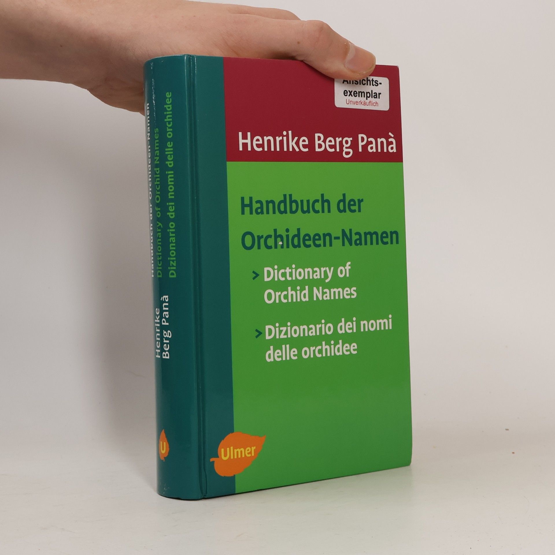 Henrike Berg Panà Handbuch der Orchideen-Namen