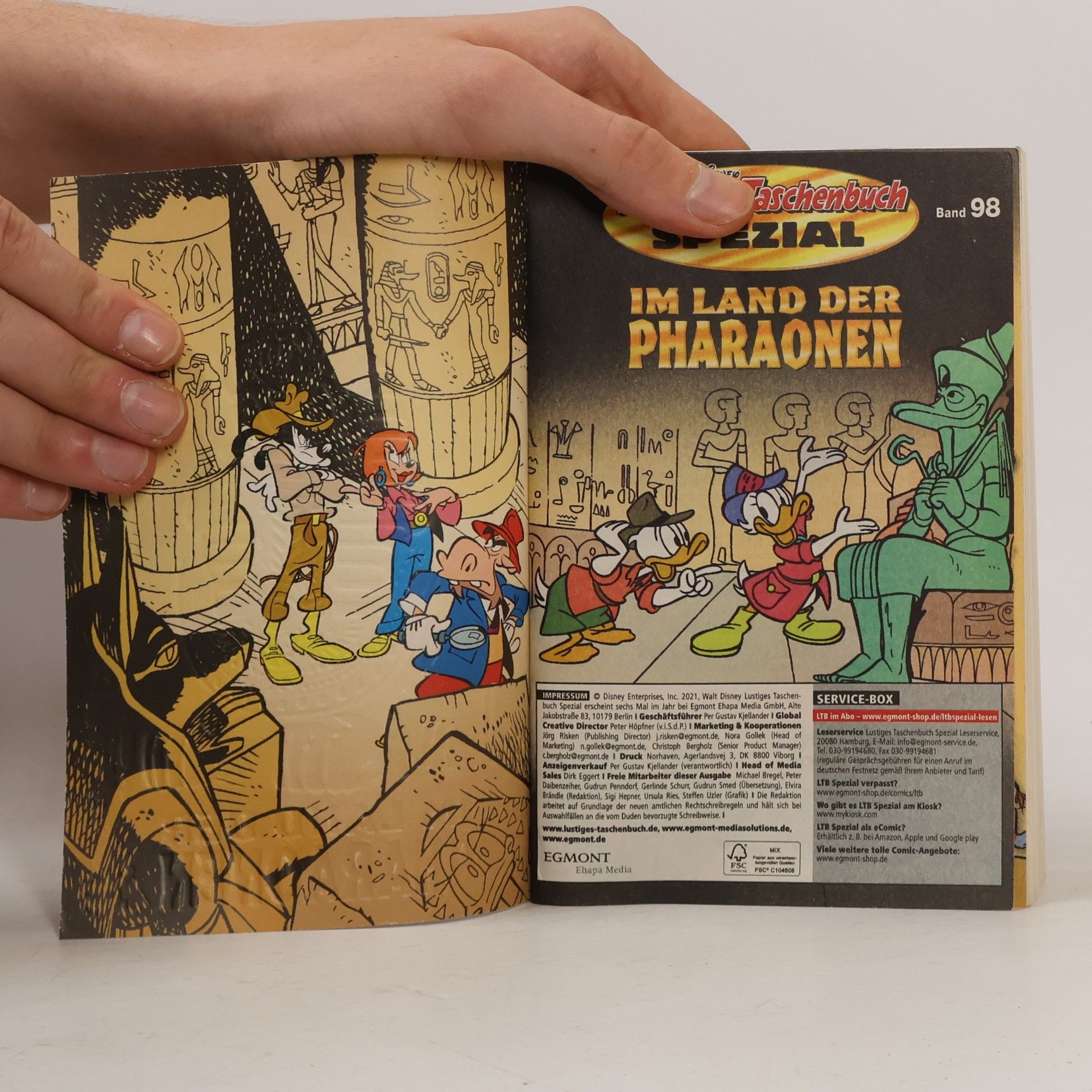 Walt Disney Lustiges Taschenbuch Spezial Band 98. Im Land der Pharaonen