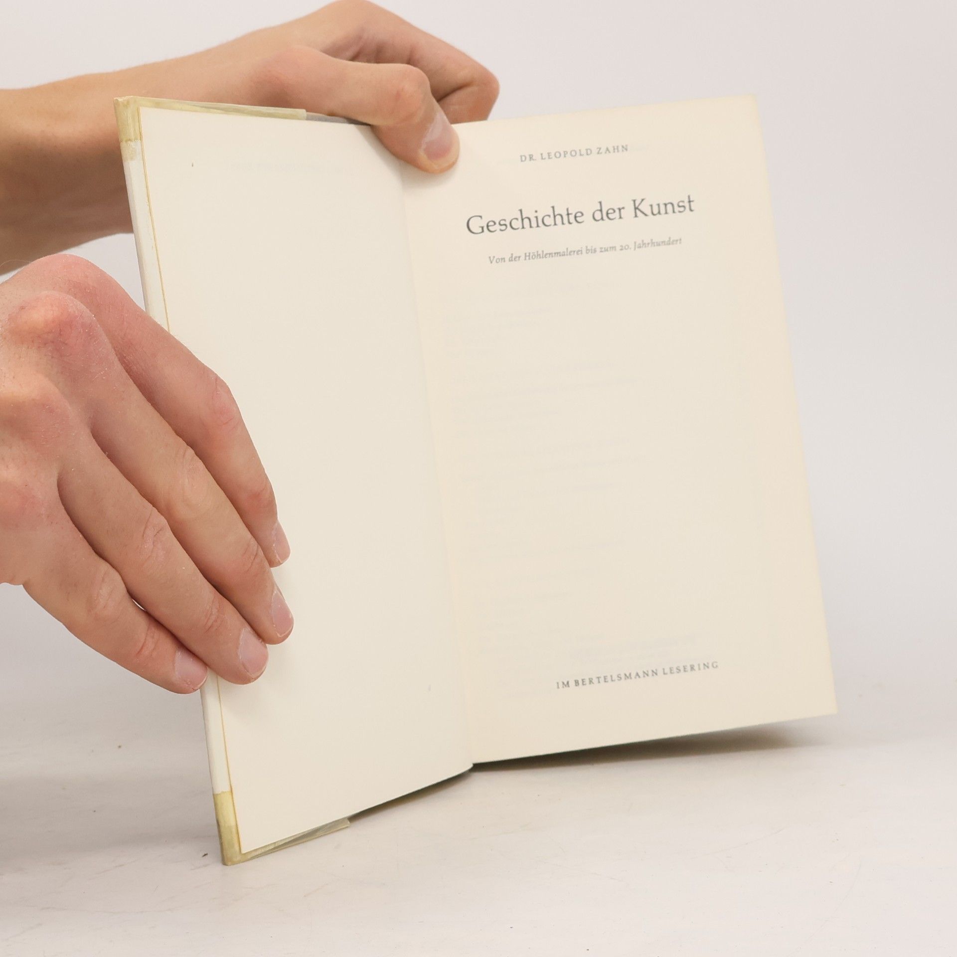 Dr. Leopold Zahn Geschichte der Kunst