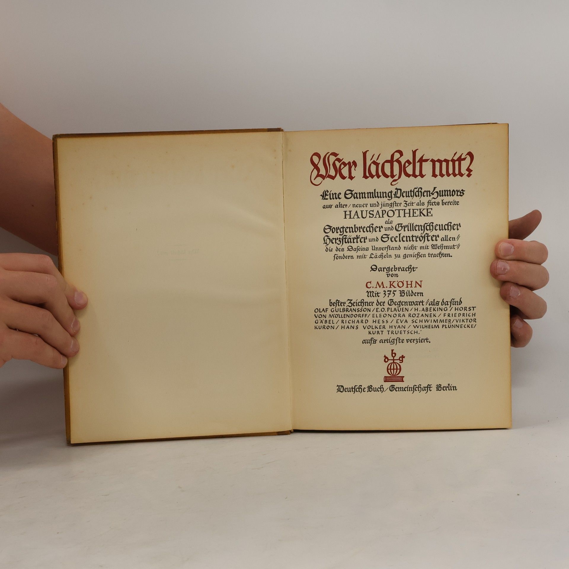 Carl Martin Köhn Wer Lächelt mit?